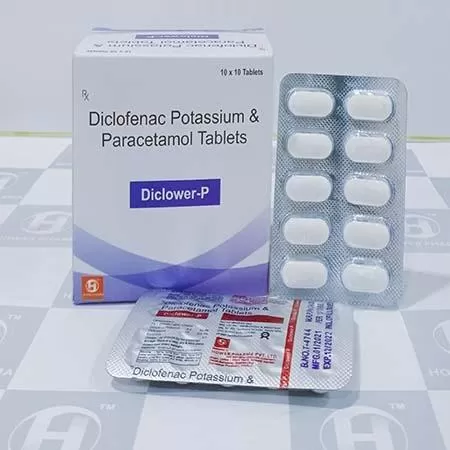 diclofenac potassium 50mg + paracetamol 325mg tablet