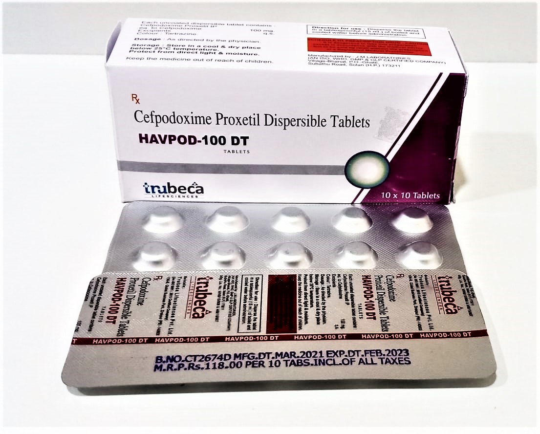 cefpodoxime 100mg dispersible tablet