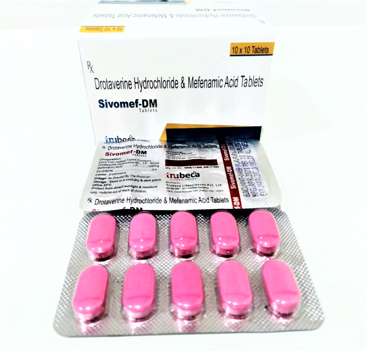 drotaverine 80mg + mefenamic acid 250mg tablet