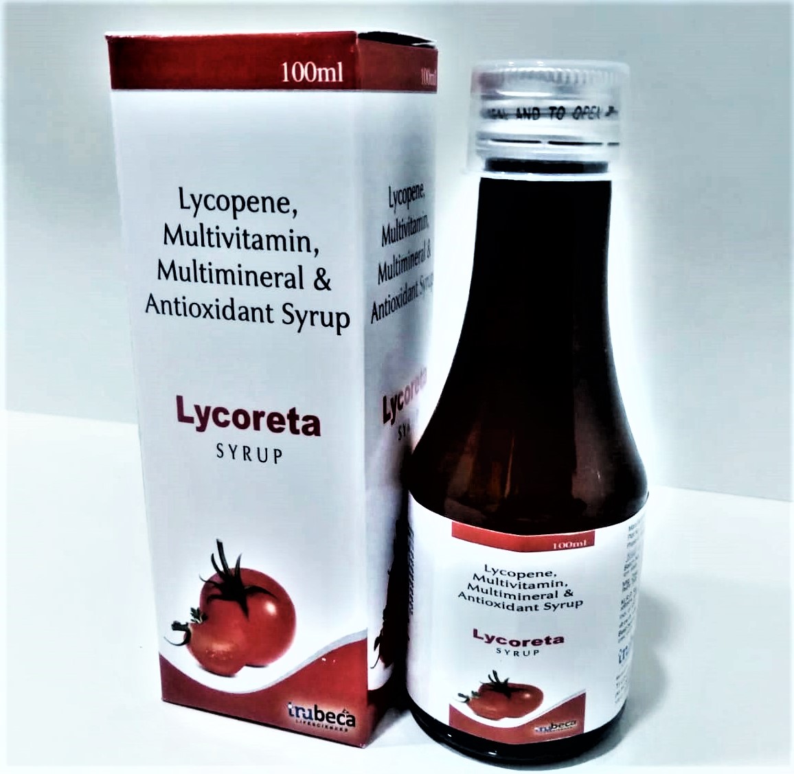 lycopene + multivitamins + multiminerals + antioxidant syrup with monocarton (food)