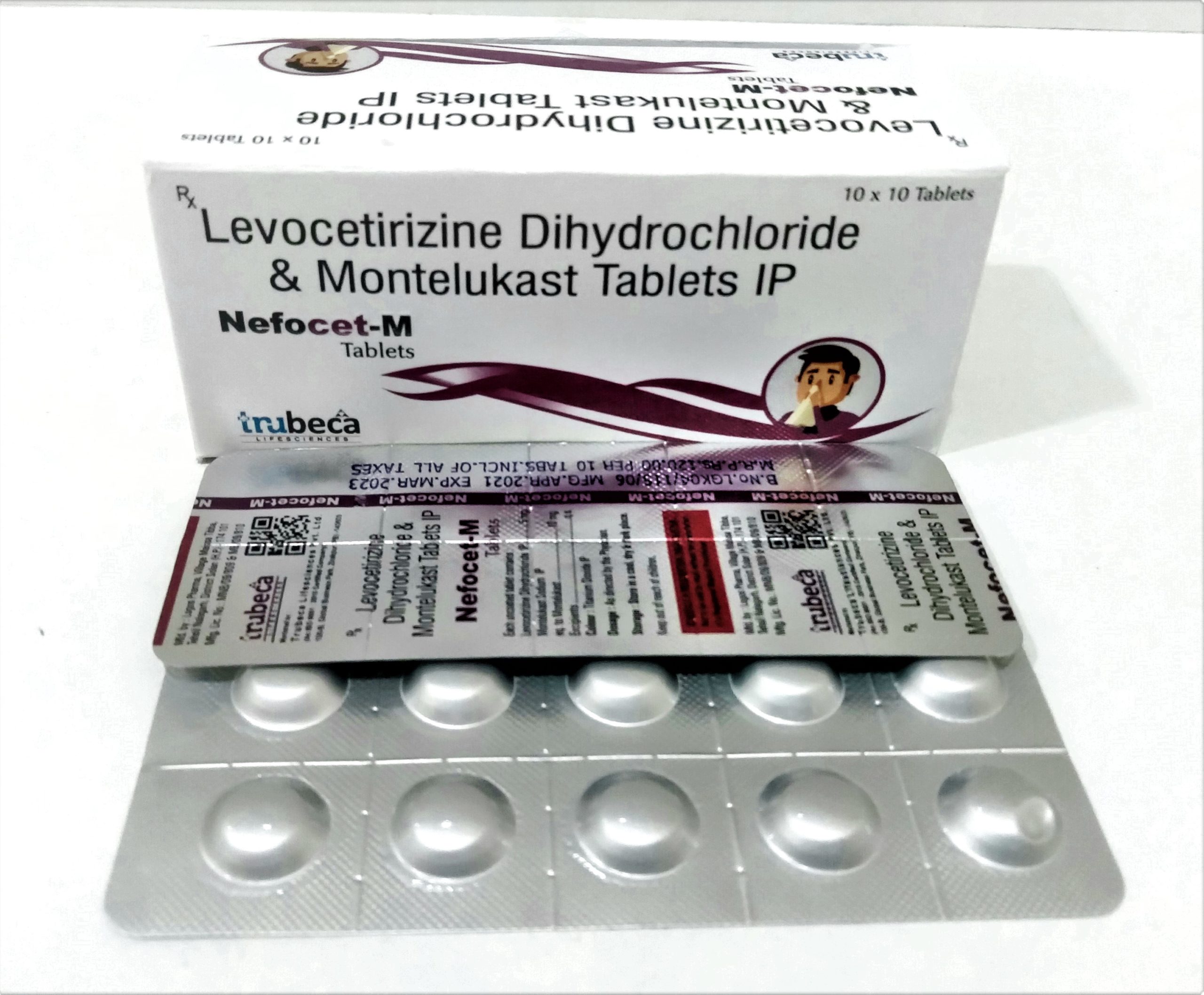 montelukast sodium 10mg + levocetirizine 5mg tablet