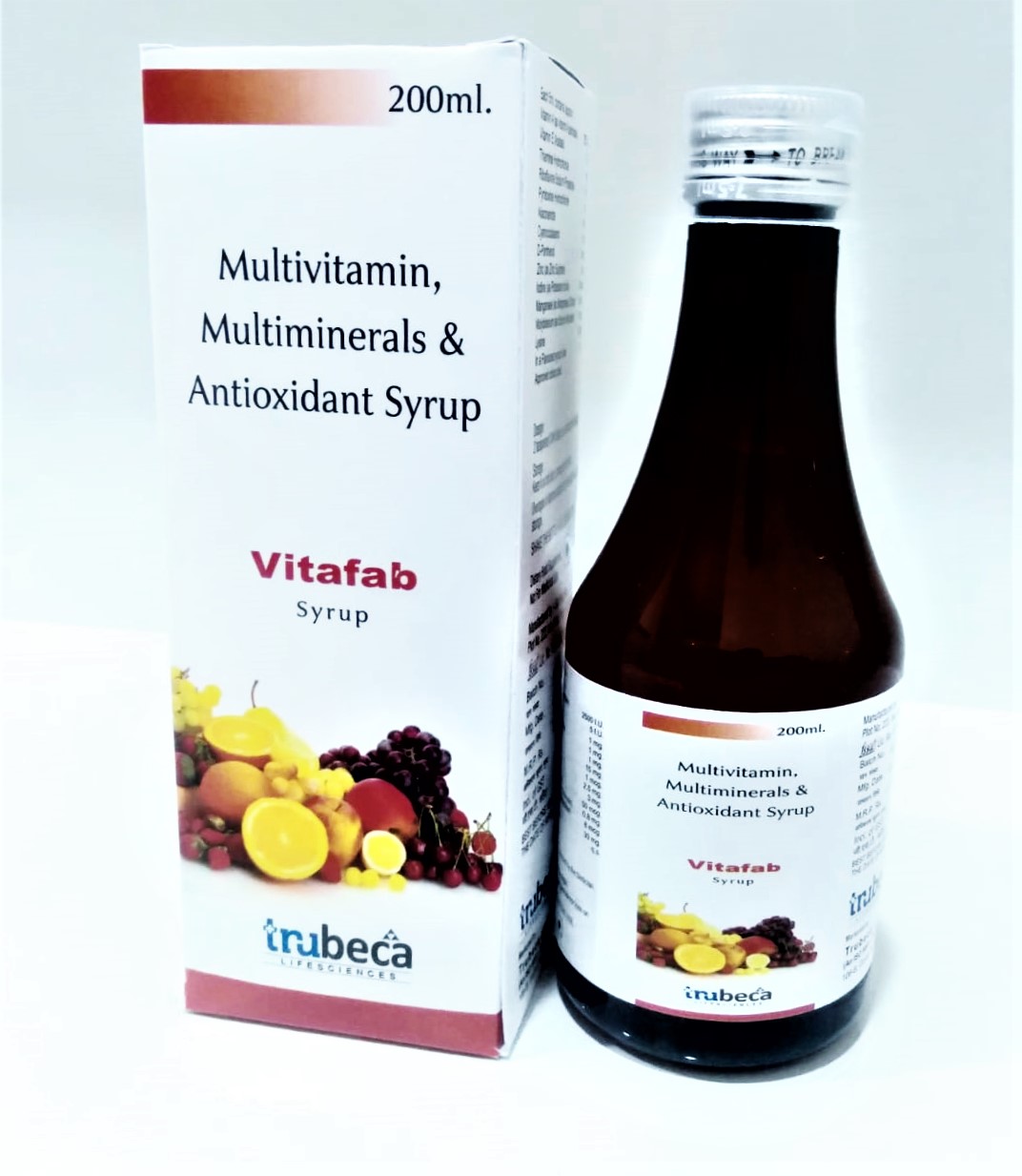 multivitamins + multiminerals + antioxidant syrup with monocarton (food)