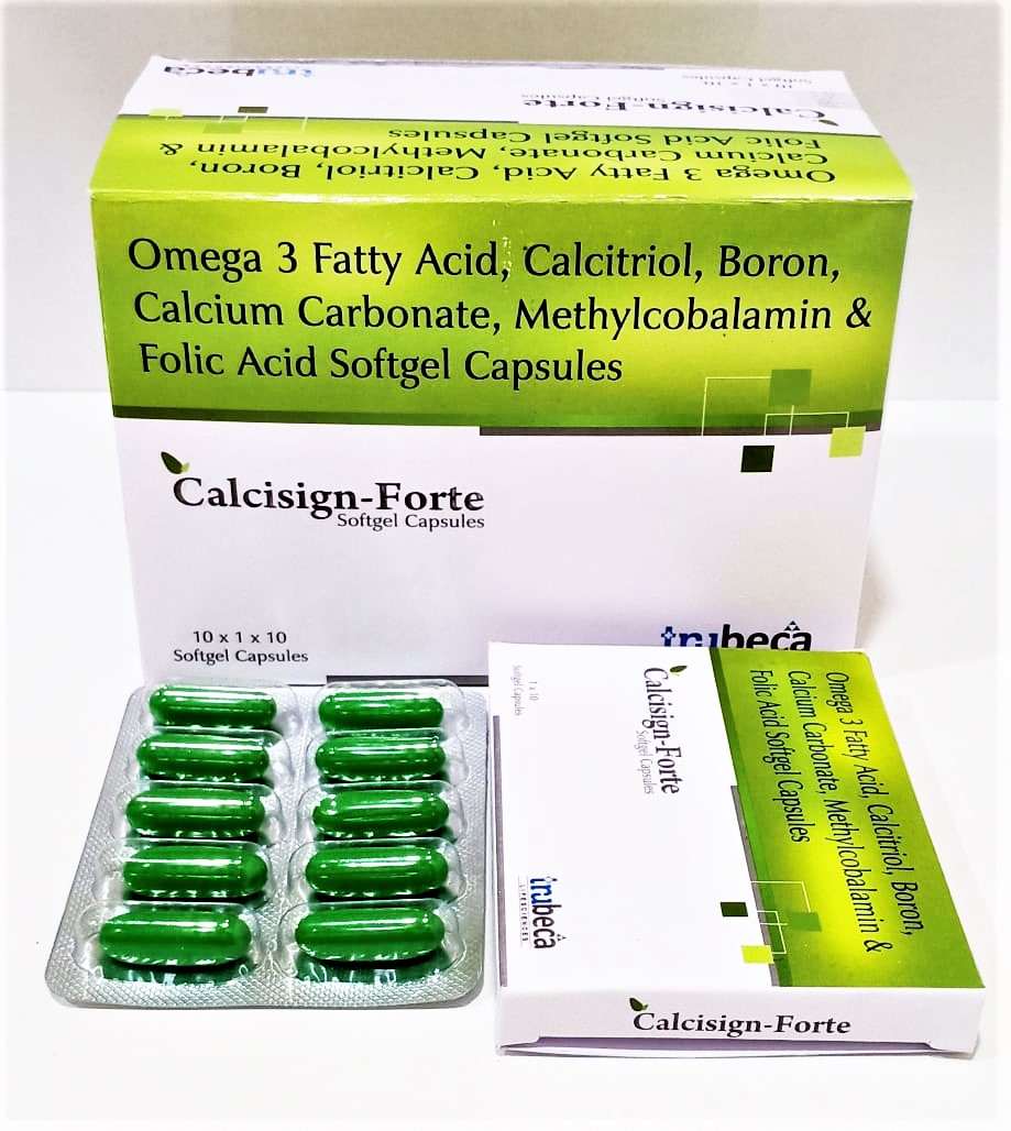 omega- 3 fatty acid (epa 180mg + dha 120mg) + methylcobalamin 1500mcg + calcitriol 0.25mcg + calcium carbonate 500mg + folic acid 400mcg + boron 1.5mg softgel capsule (in drug formulation)