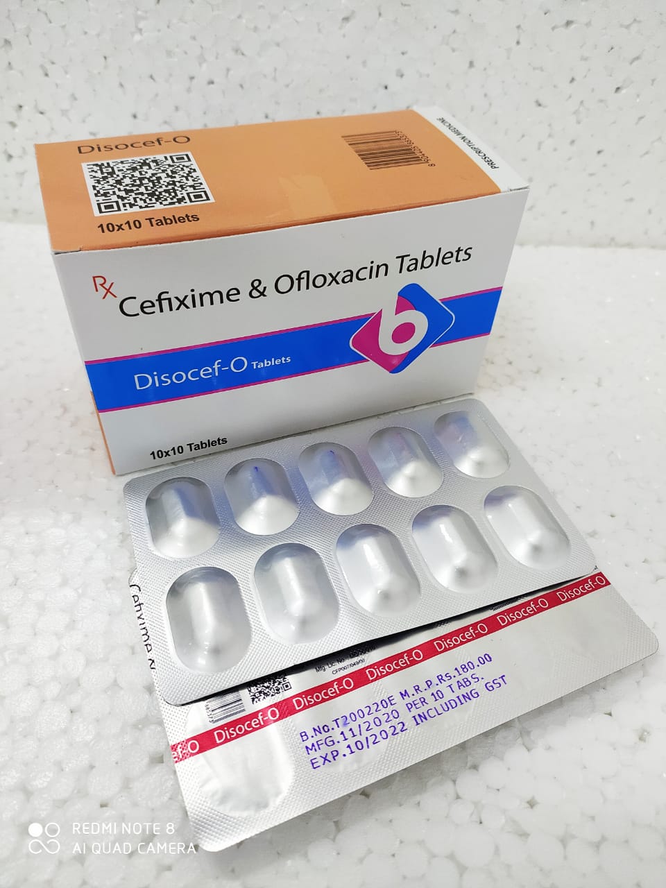 cefixime 200 mg + ofloxacin 200 mg