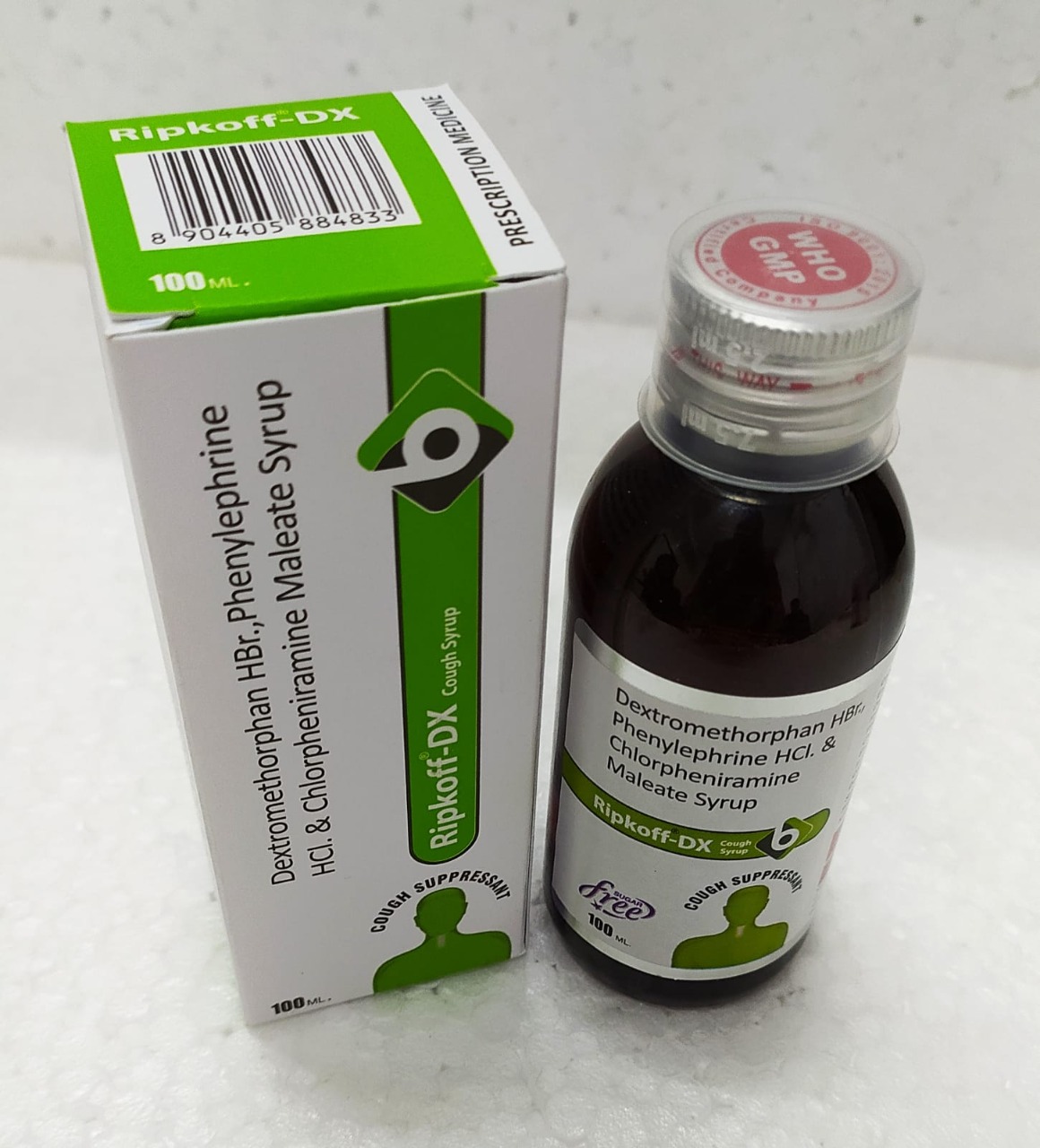 chlorpheniramine maleate 2mg + dextromethorphan hydrobromide10mg + phenylephrine hydrochloride 5mg