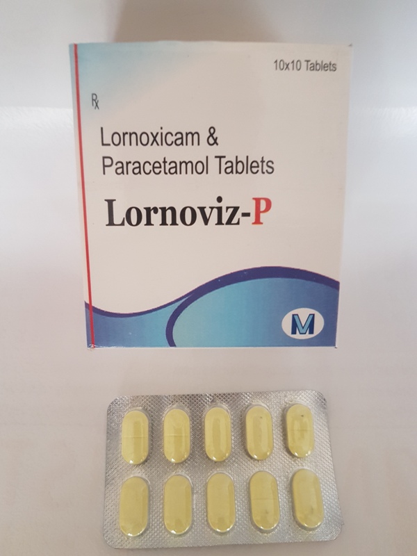 lornoxicam 8mg + paracetamol 325 mg