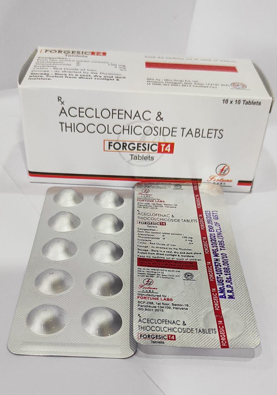 aclofenac 100 mg+ thiocholchicoside 4 mg