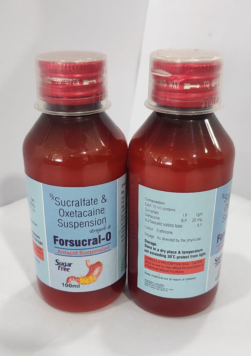 sucralfate 1 gm with oxetacaine 20 mg suspension