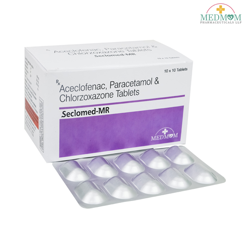 aceclofenac 100mg+ paracetamol 325mg + chlorzoxazone 250mg