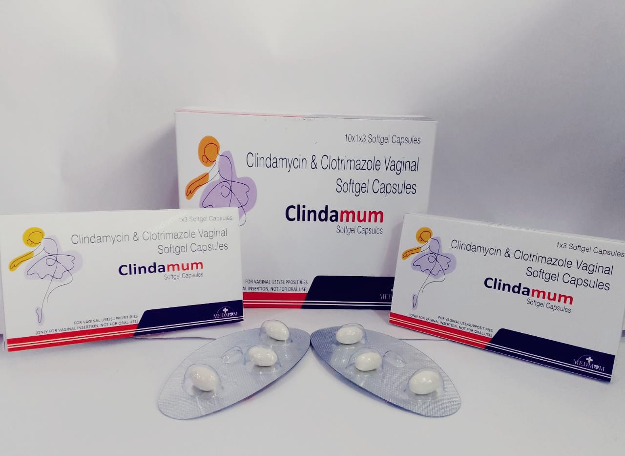 clindamycin 100 mg+ clotrimazole 200mg  softgel cap for vaginal use/suppositiries (only for vaginal insertion,not for oral use)