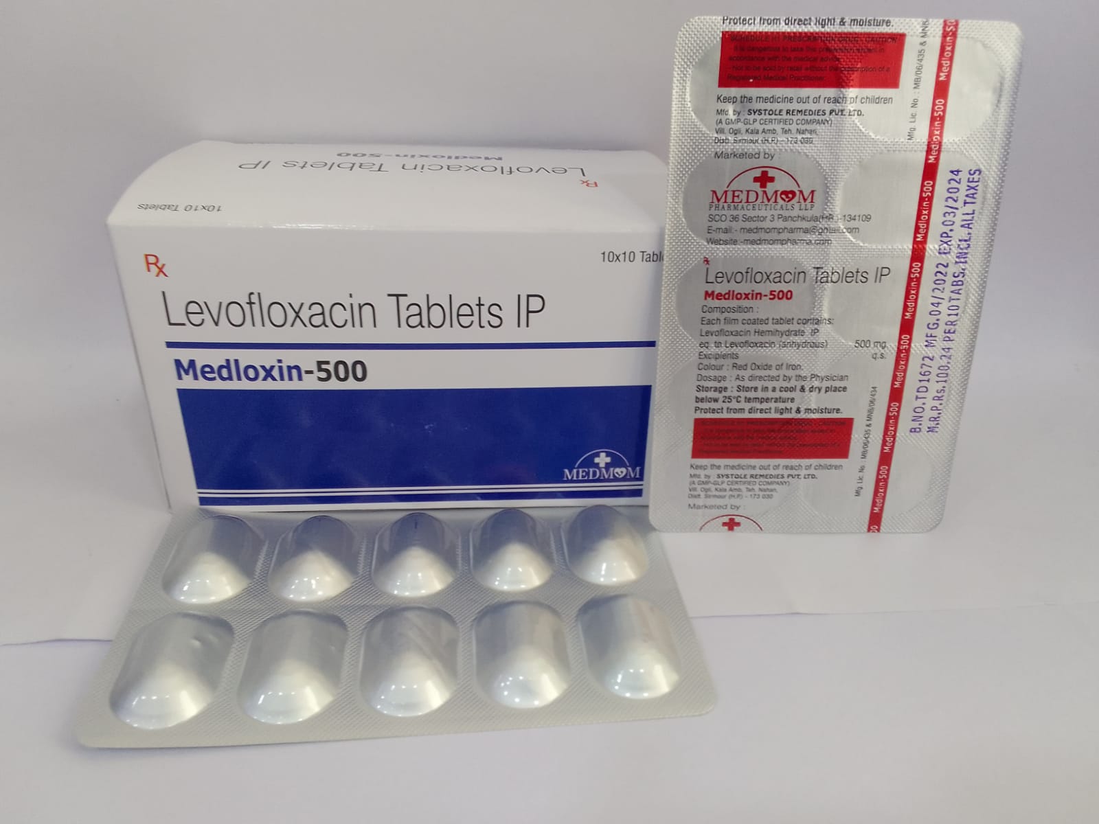 levofloxacin 500 mg  tablet