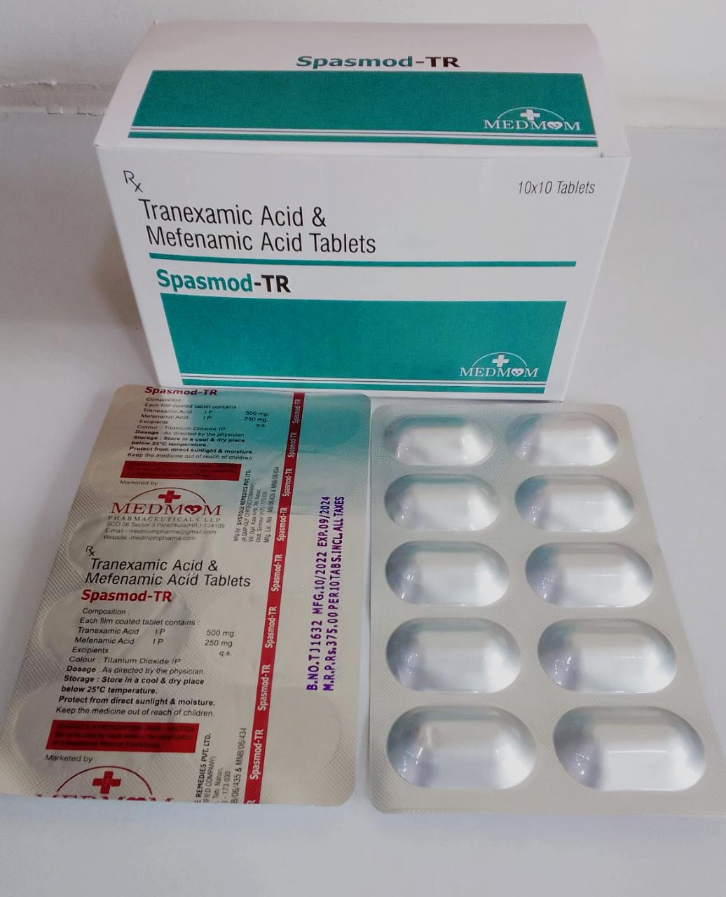 tranexamic 250 mg + mefenamic 500 mg
