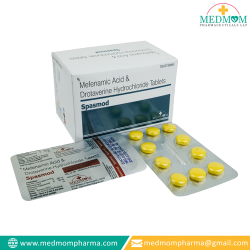 mefenamic acid 250 mg + drotaverine hcl. 80 mg
