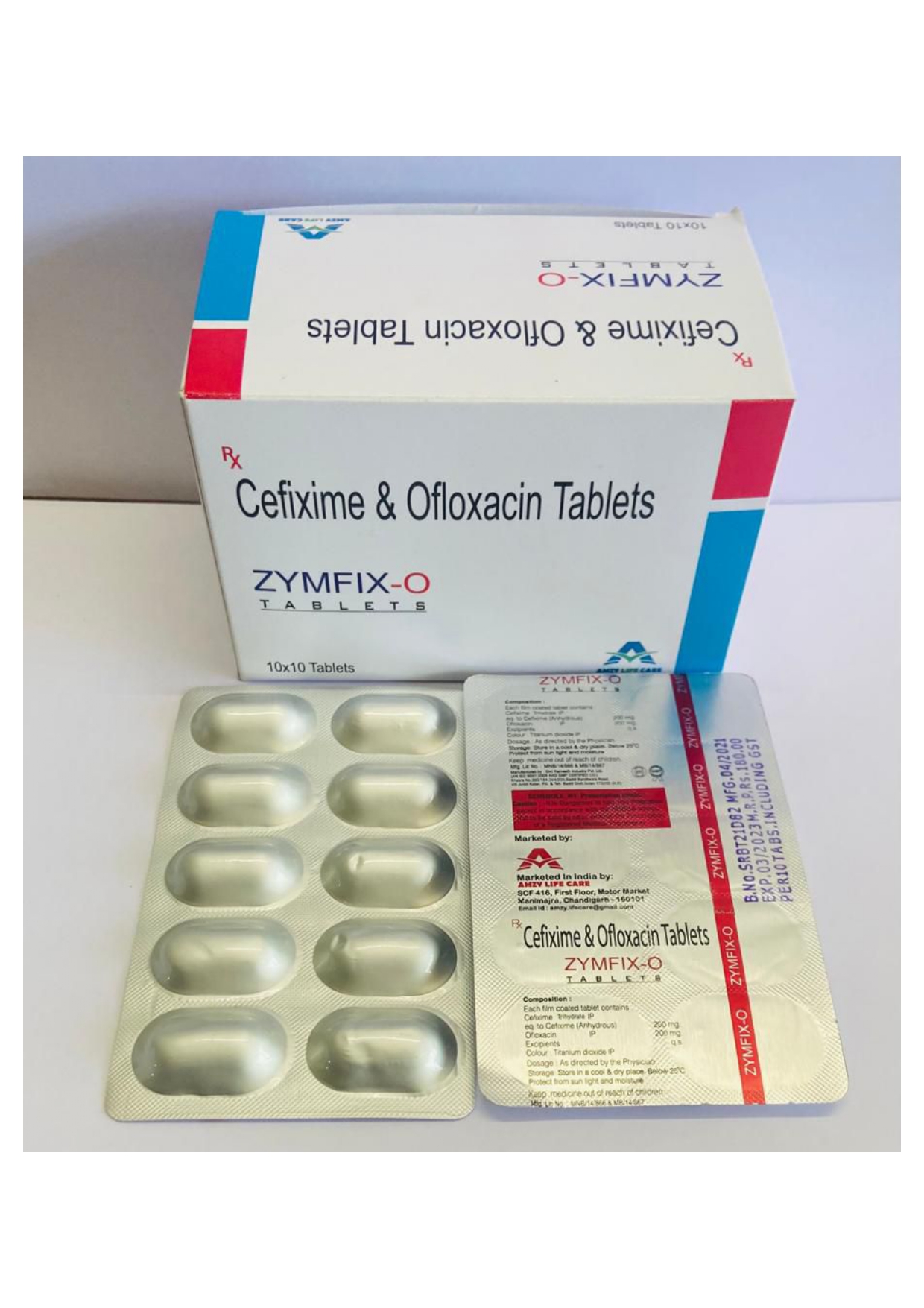 cefixime 200 mg + ofloxacin 200mg tab