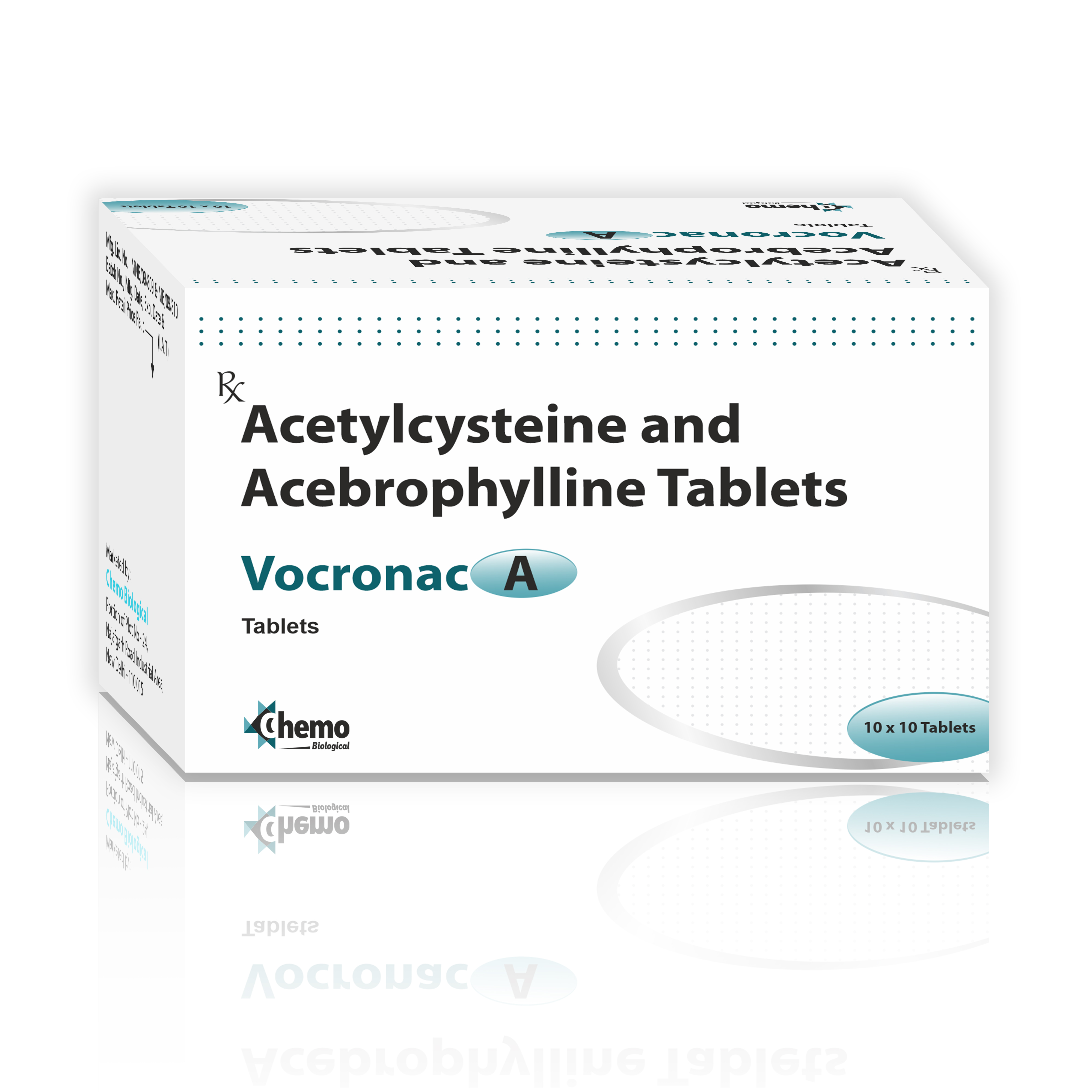 acetylcysteine 600mg + acebrophylline 100mg