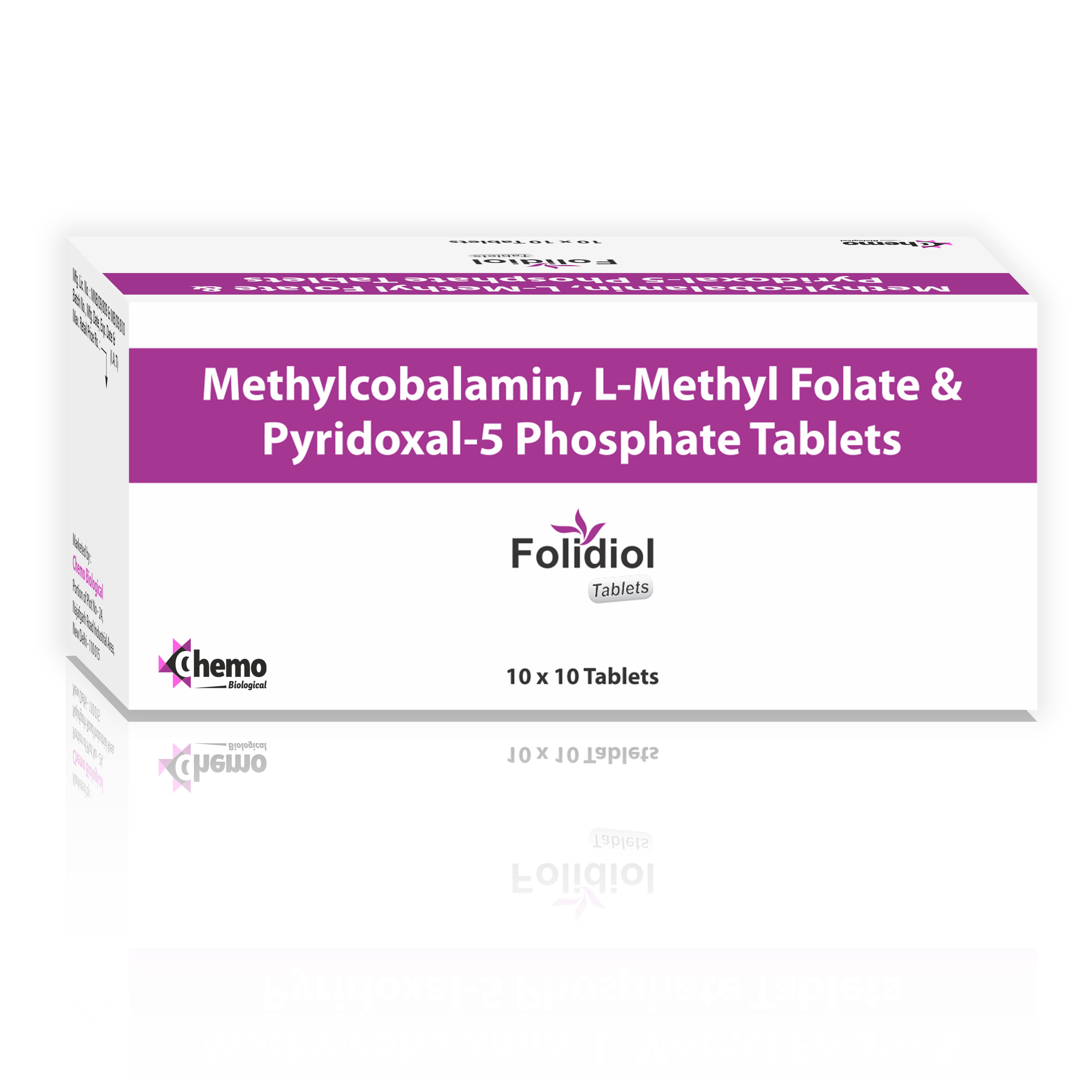 l methyl folate 1mg + mecobalamin 1500mcg + pyridoxal-5-phosphate
0.5mg