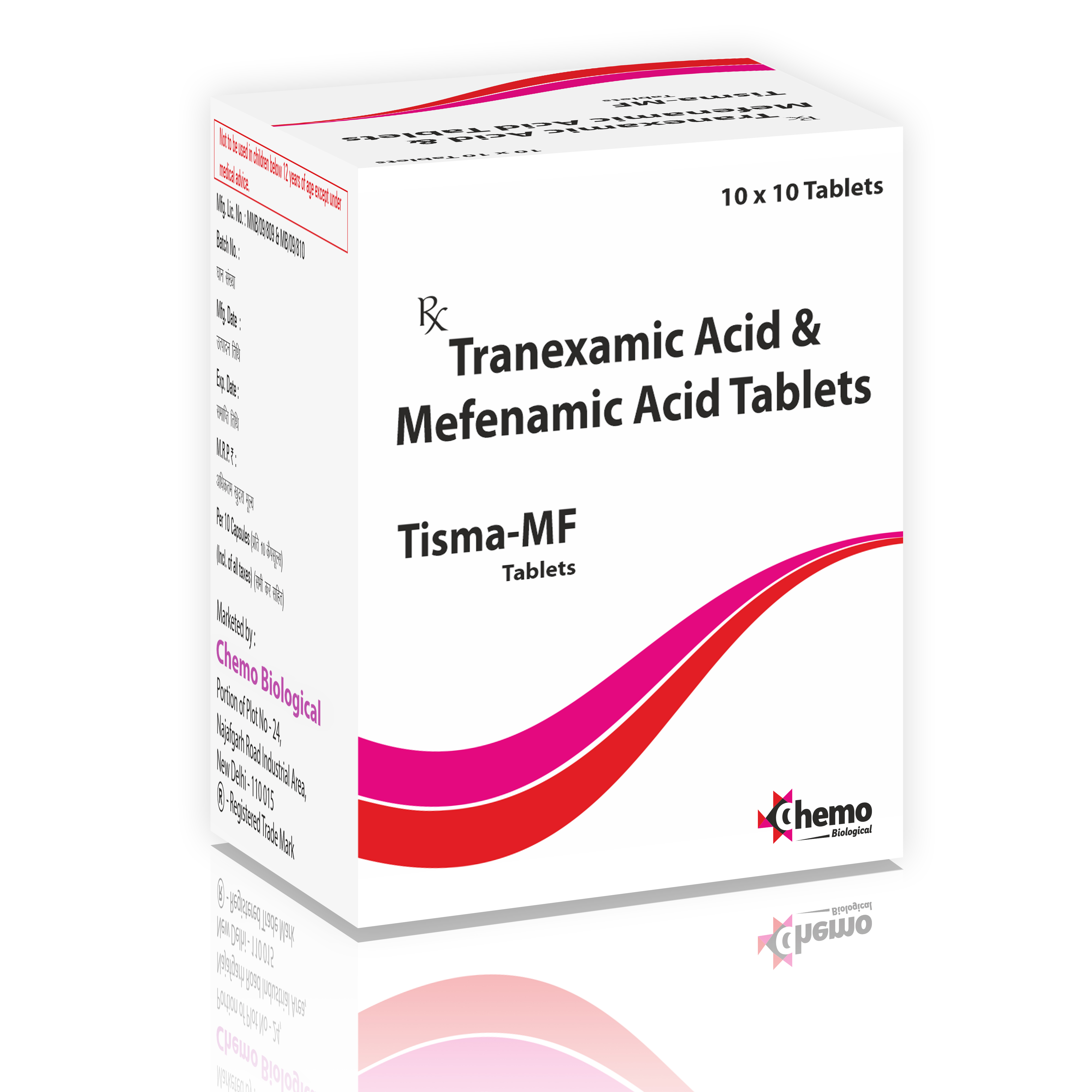 tranexamic acid 500mg + mefenamic acid 250mg