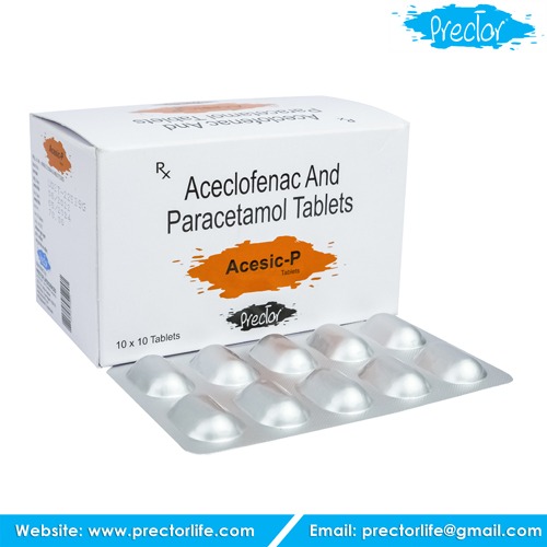 aceclofenac 100mg & paracetamol 325mg tablets