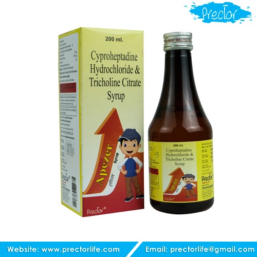 cyproheptadine hydrochloride & tricholine
citrate syrup