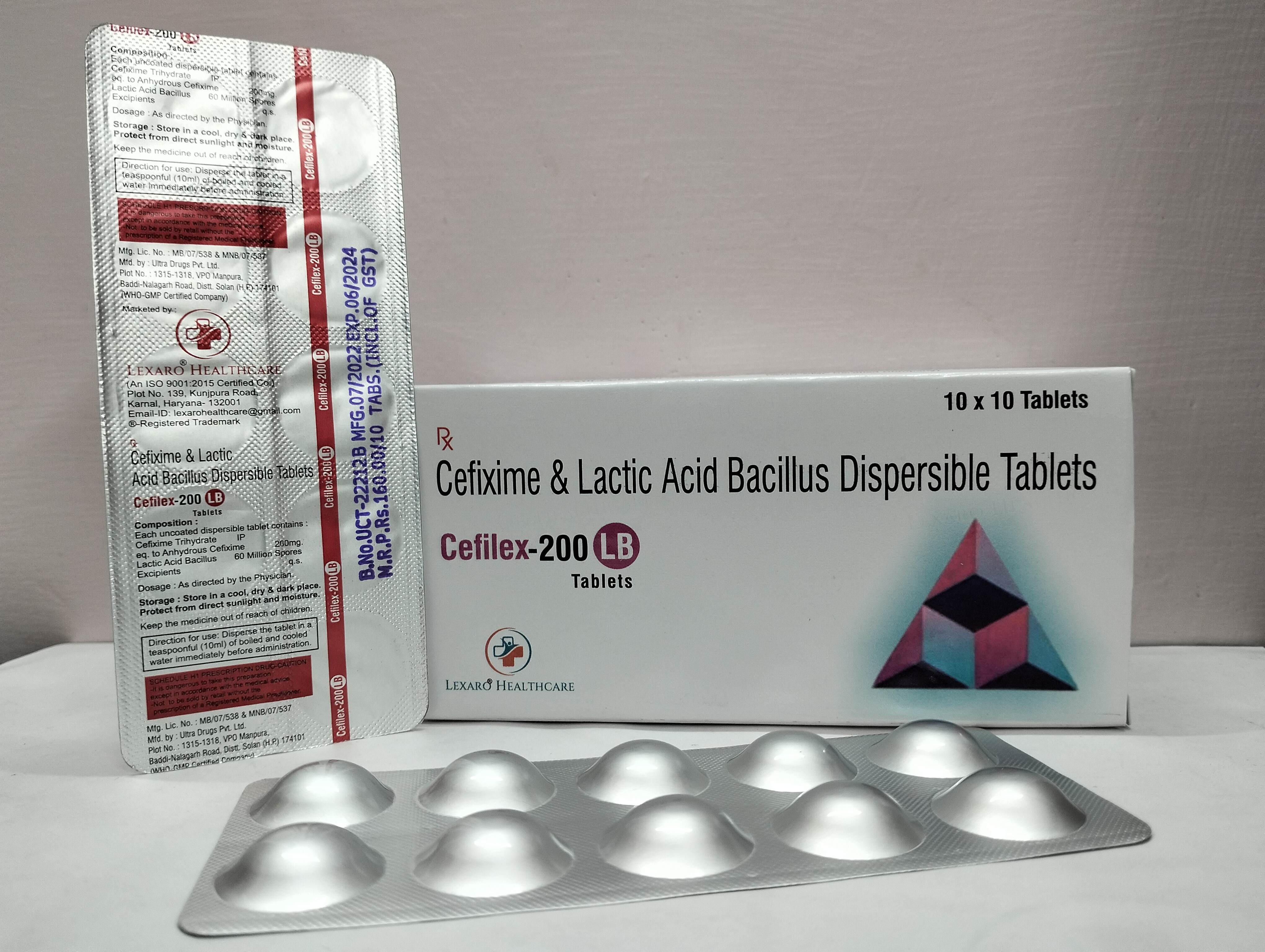 cefixime 200 mg + lactic acid bacillus