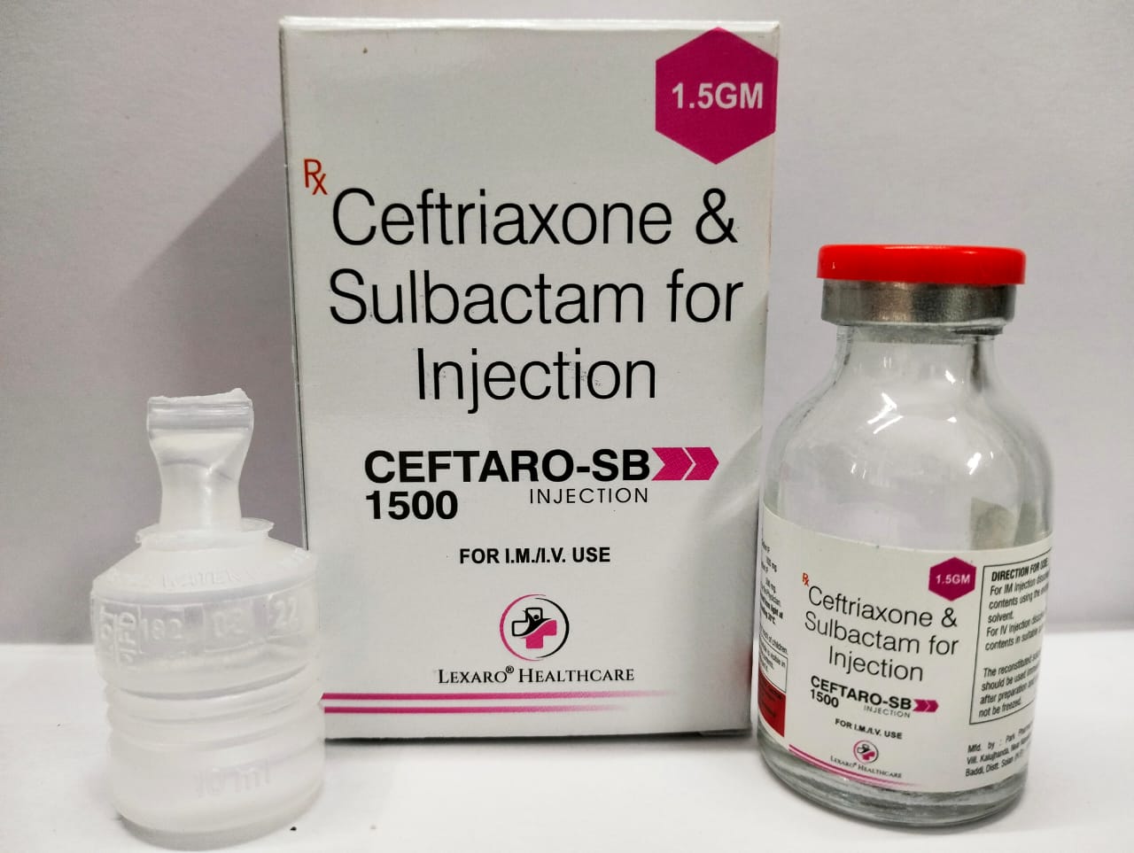 ceftriaxone + sulbactam inj1.5gm