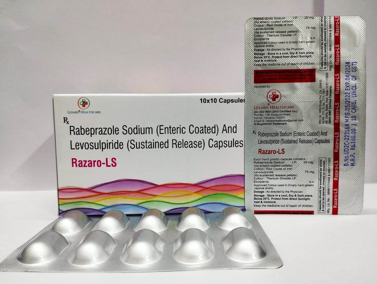 rabeprazole 20 mg + levosulpiride 75 mg