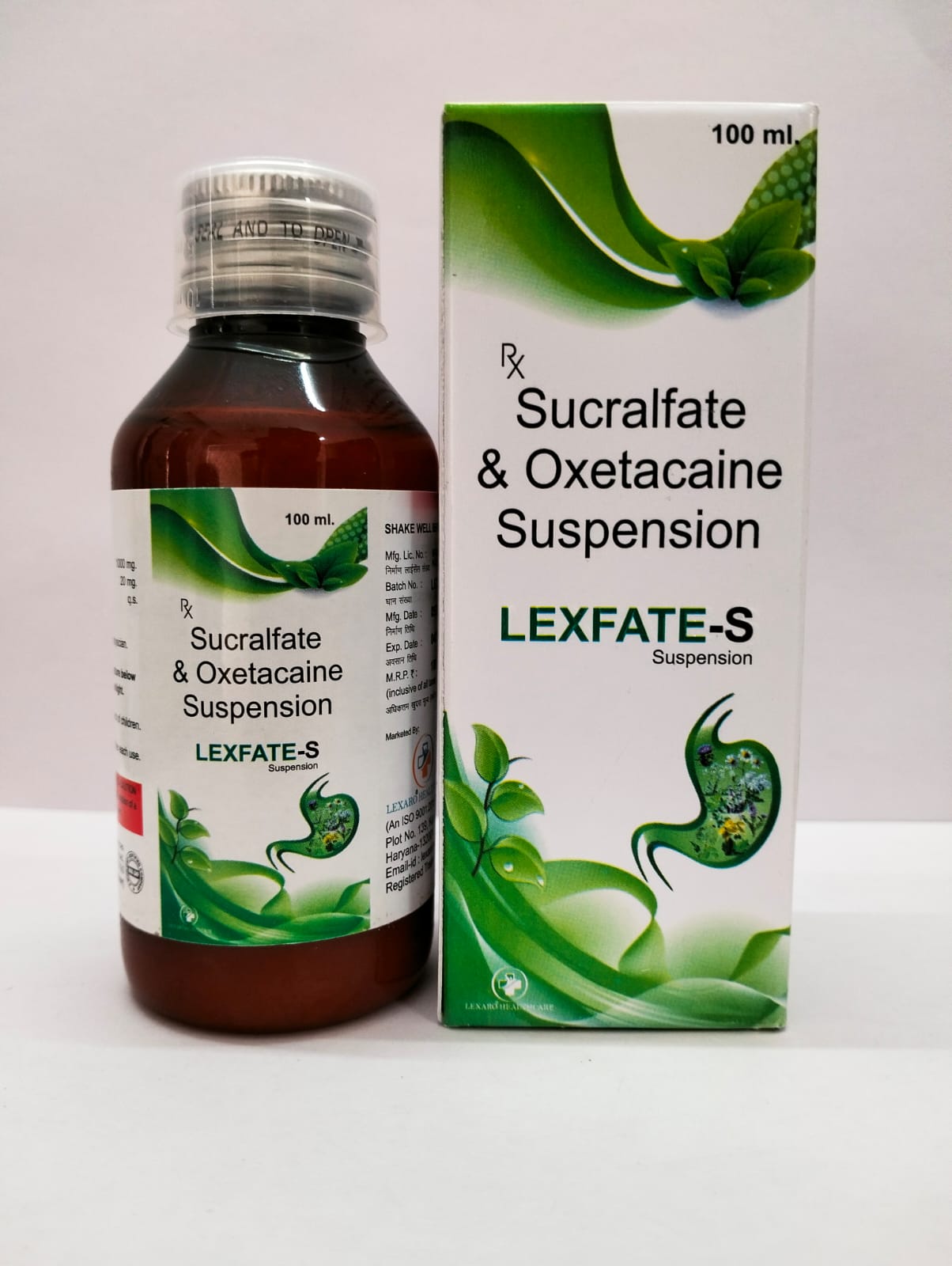 sucralfate   100mg+
oxetacaine 20mg