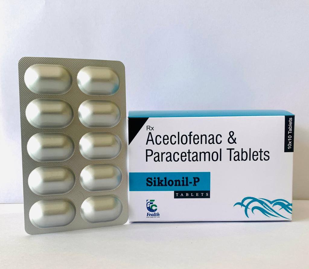aceclofenac 100mg+paracetamol 325mg