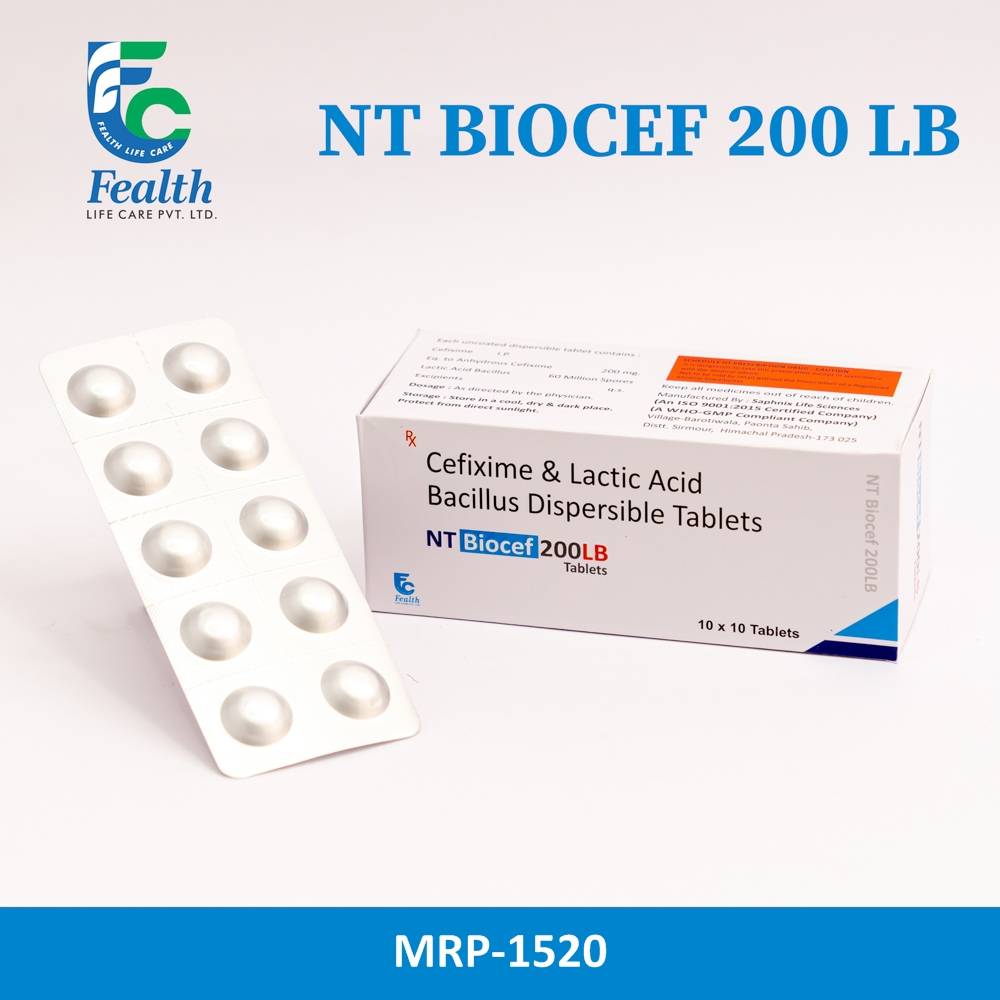 cefixime 200& lactic acid bacillus dispersible tablet