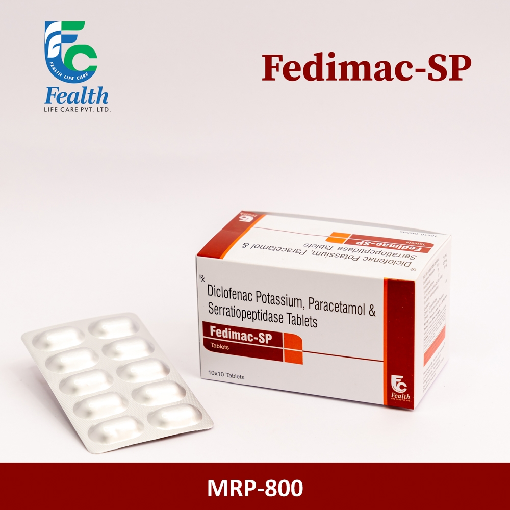 diclofenac potassium 50mg+serratioptidase 10mg+paracetamol 325mg tablet