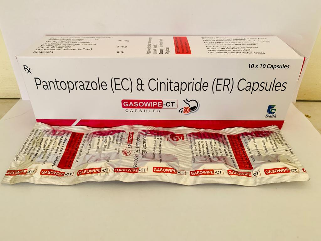 pantaprazole sodium 40mg+ cinitapride 3mg capsules