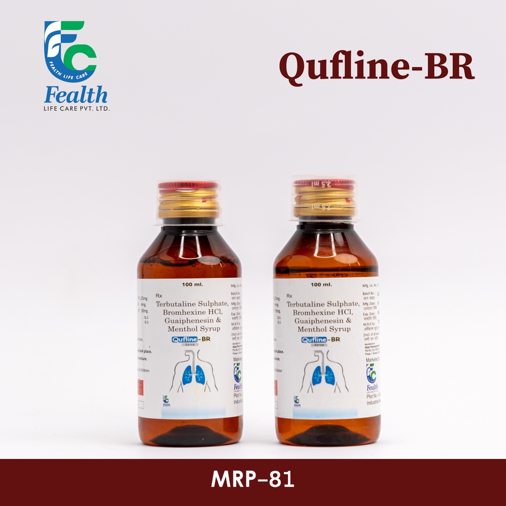terbutaline sulphate 1.25mg+bromhexine hcl4mg+guaiphenesin 50mg+menthol 2.5mg syrup
