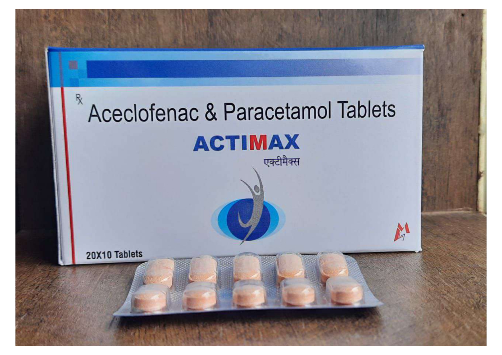 aceclofenac 100mg + paracetamol 325mg tablets