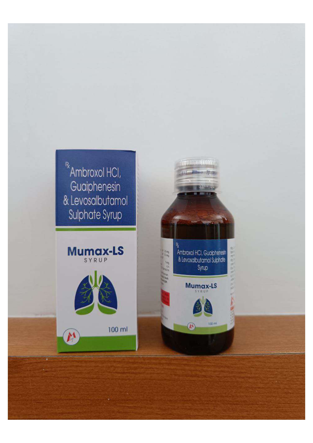 ambroxol 30mg + guiaphensin 50mg +
levosalbutamol 1mg syrup