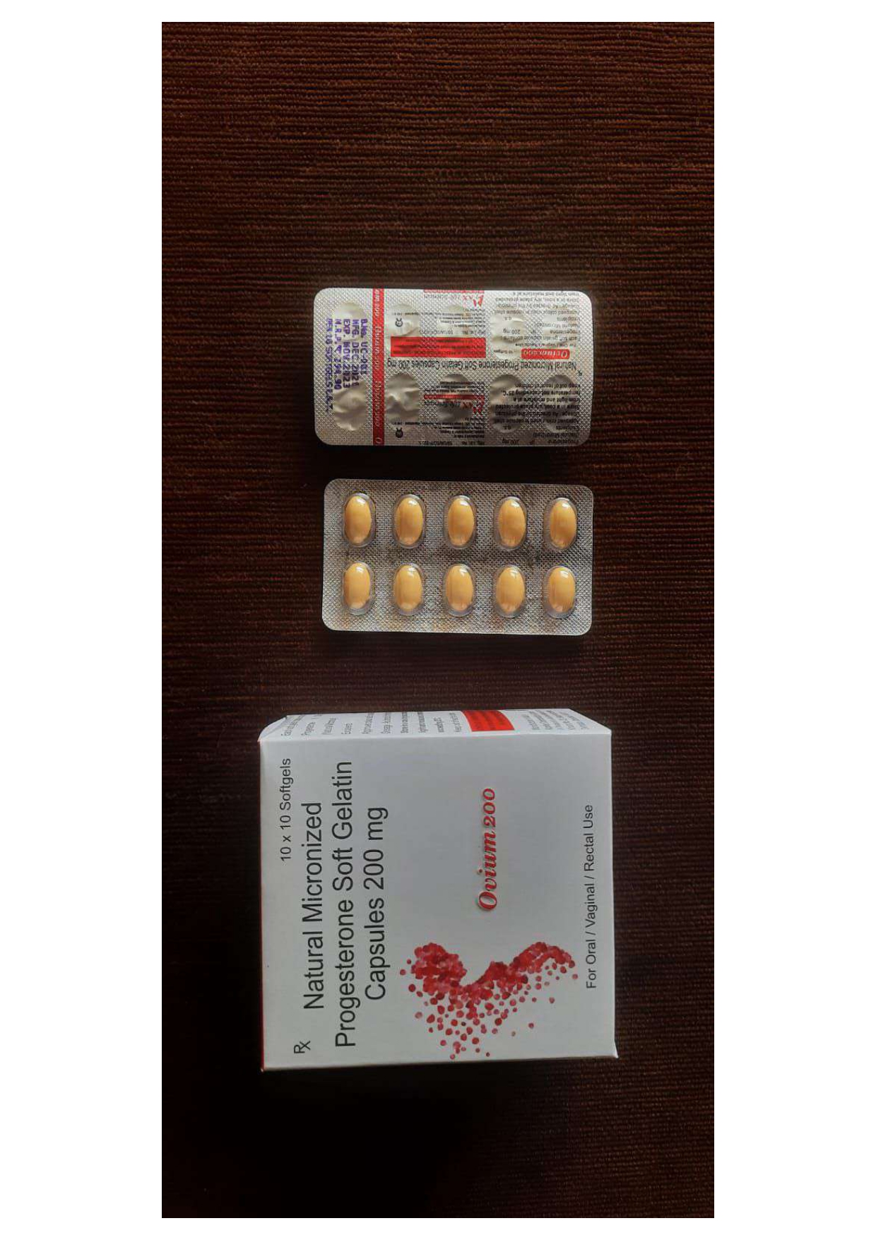 natural  micronized progesterone 200mg soft gelatin  capsules