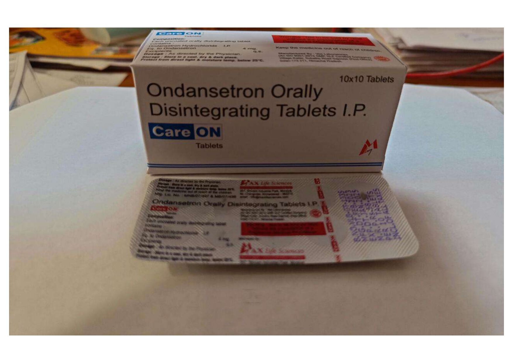 ondansetron hcl usp (eq. to ondansetron) 4mg tablets