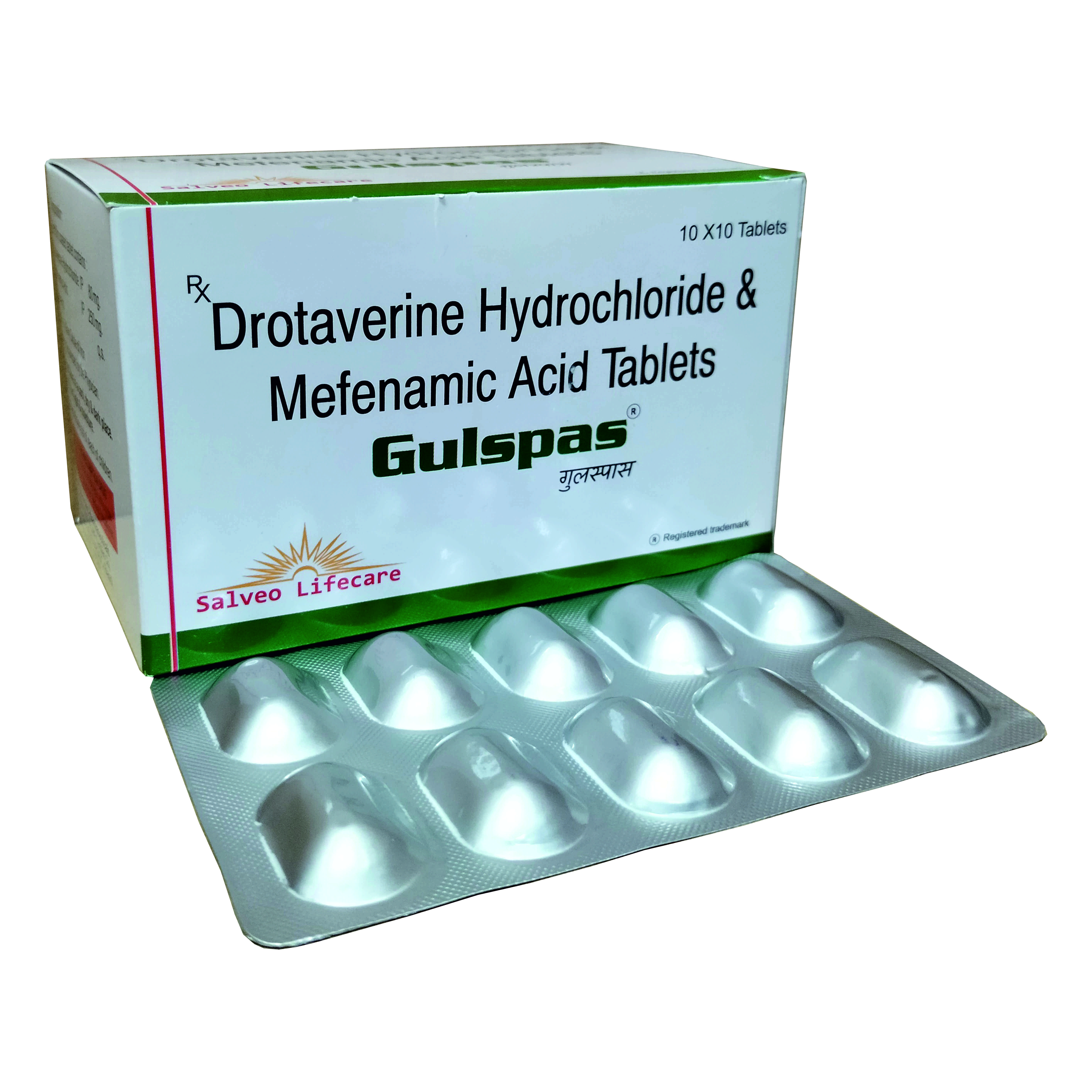 drotaverin 80 mg, mefenemic acid 250 mg
