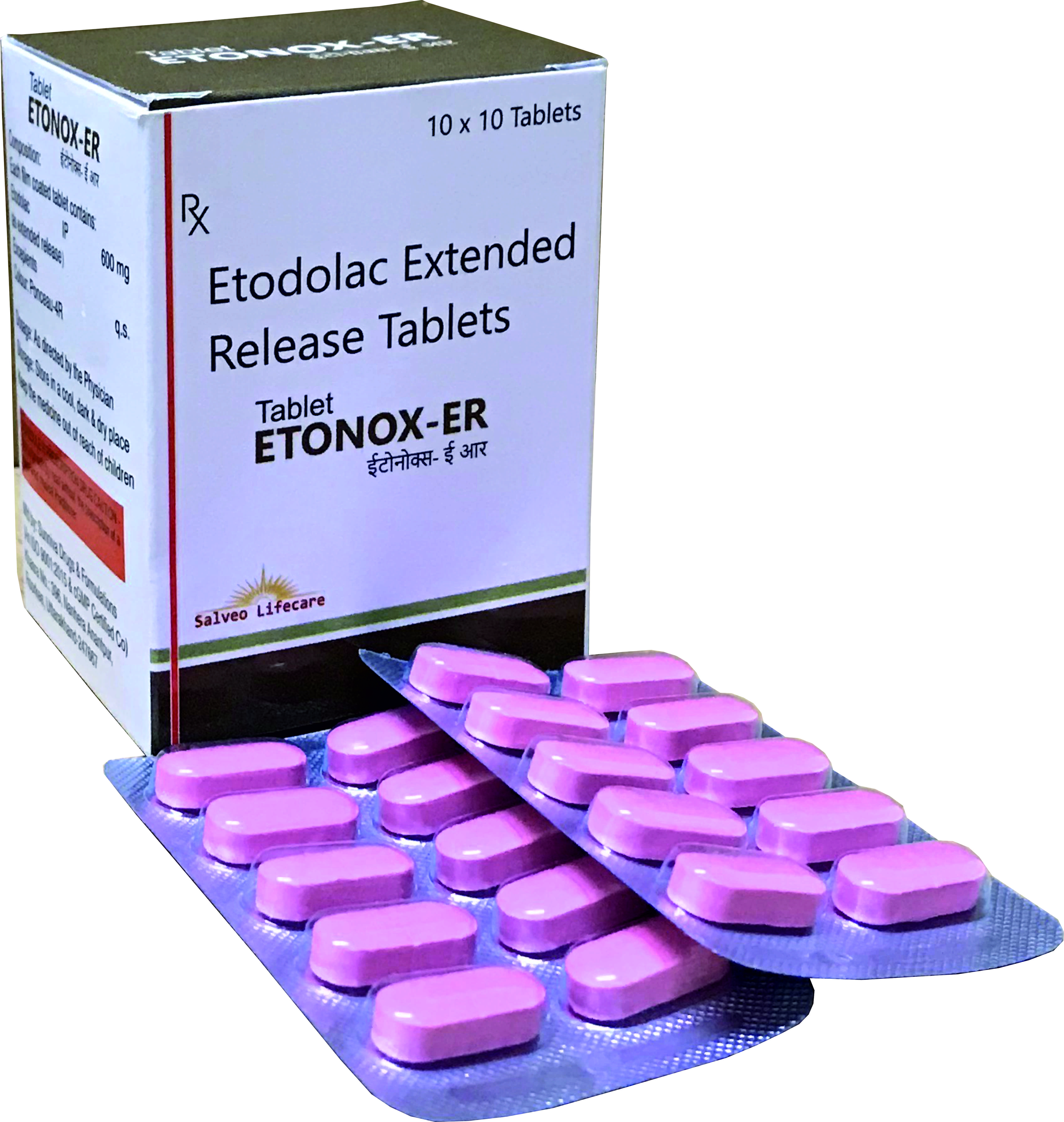etodolac   600 mg extended release tab