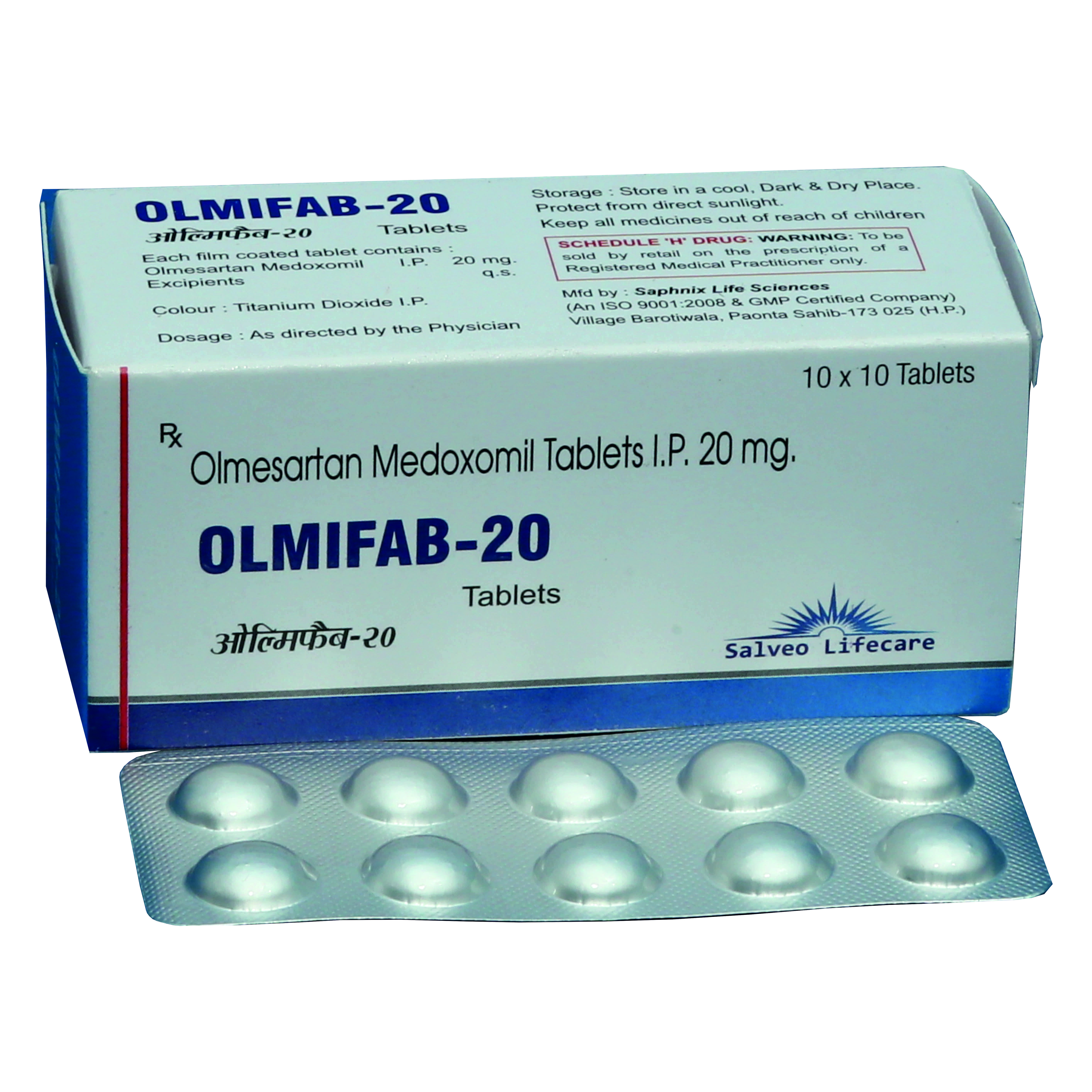 olmesartan medoxomil 20 mg