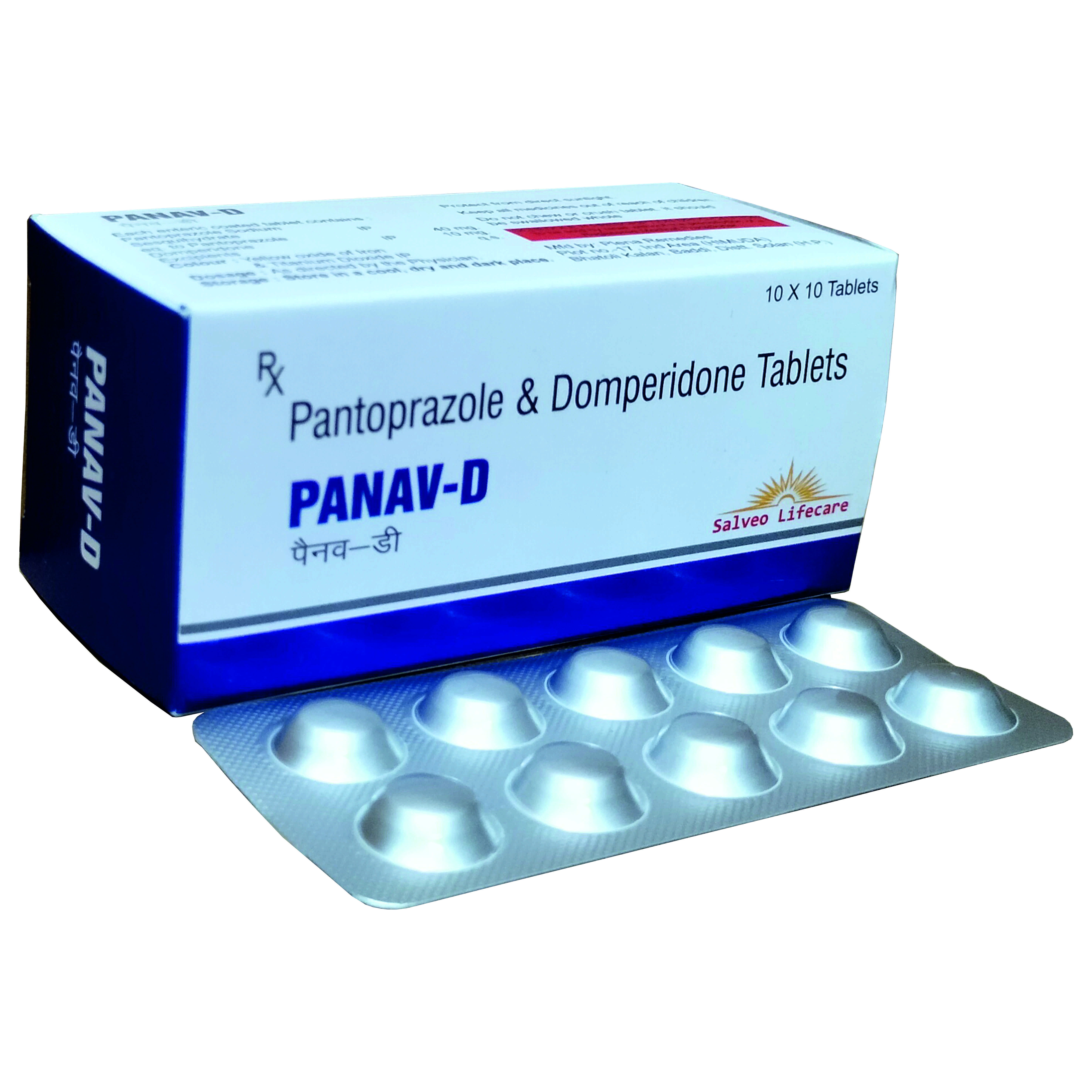 pantoprazole 40 mg, domperidone 10 mg