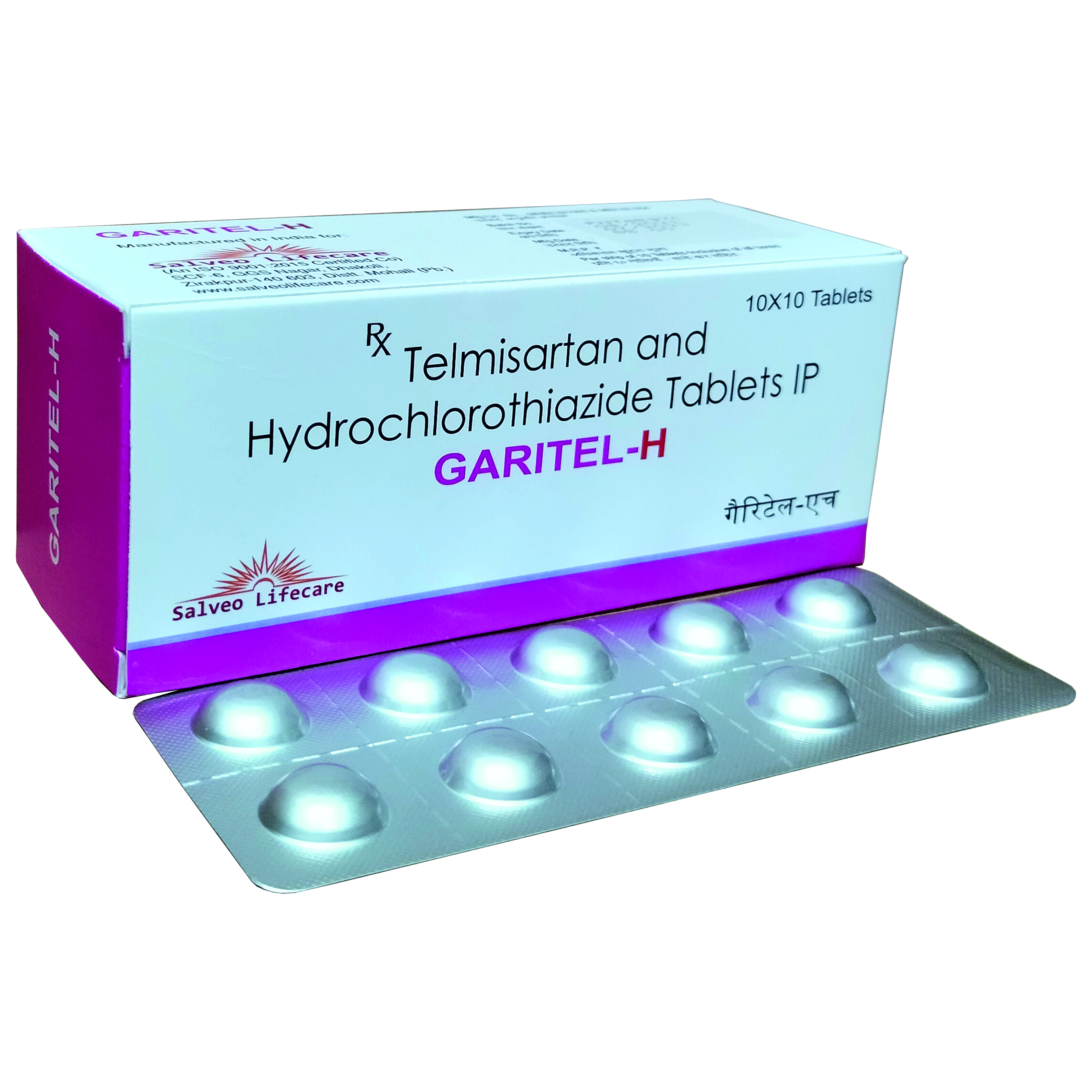 telmisartan 40 mg, hydrochlorothiazide 12.5 mg