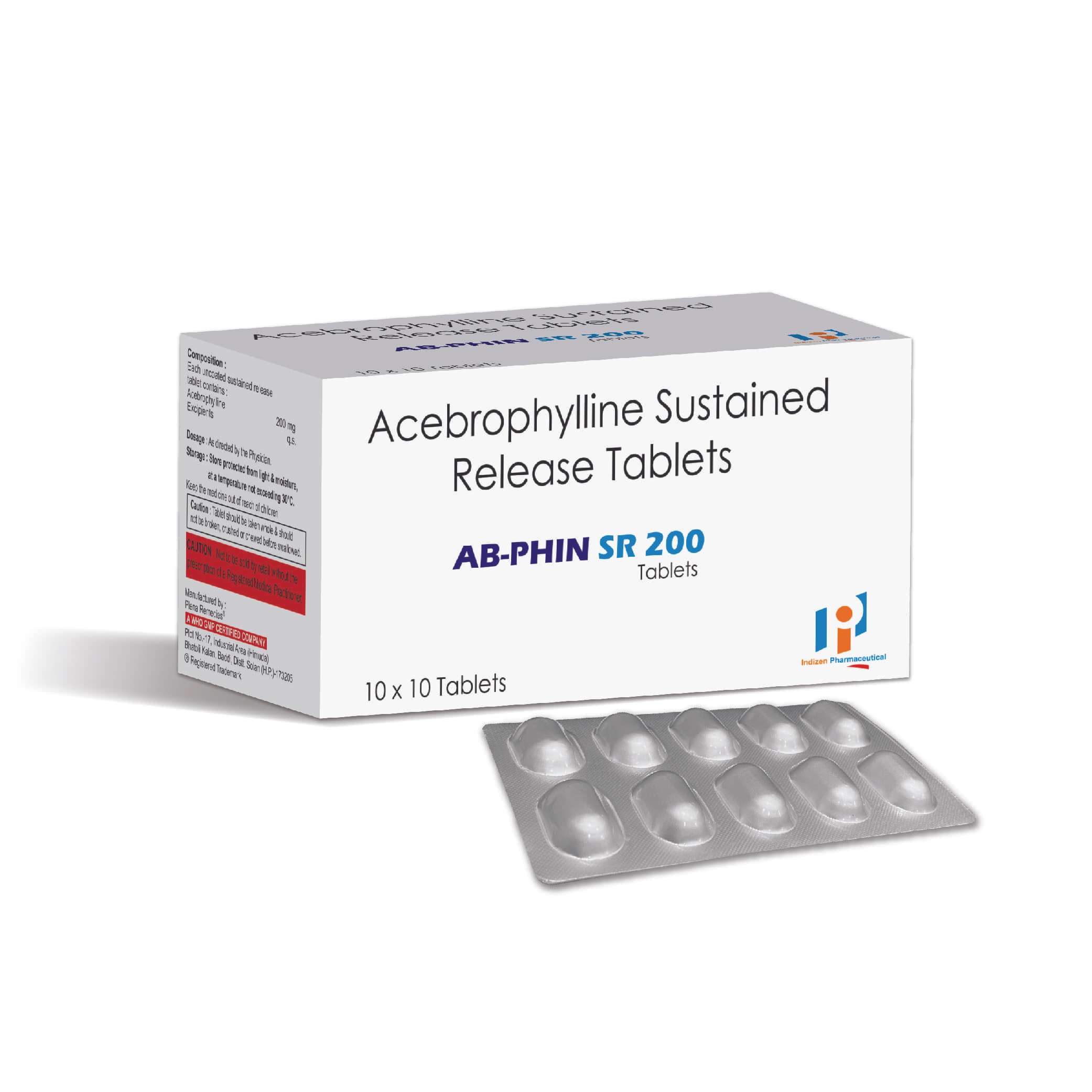 acebrophylline 200 mg sr tablet