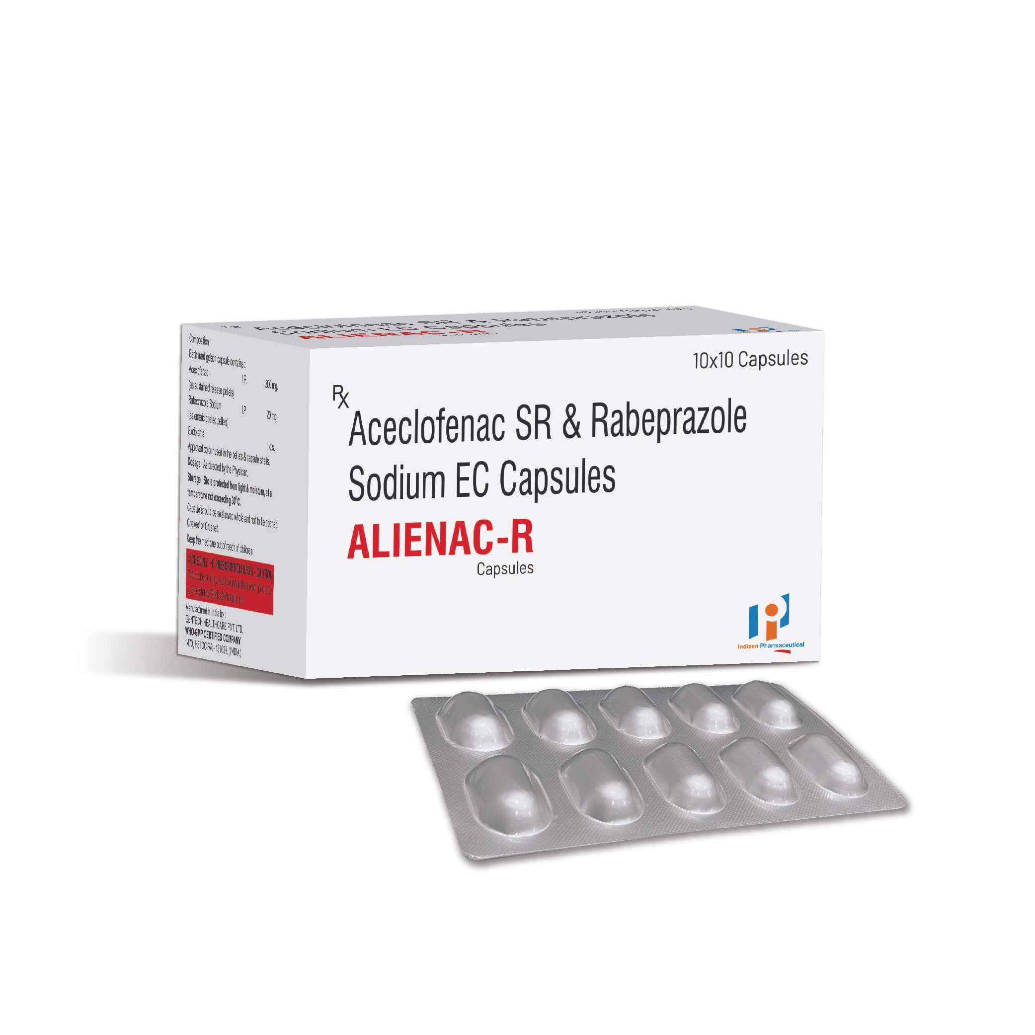 aceclofenac 200 mg + rabeprazole 20 mg
