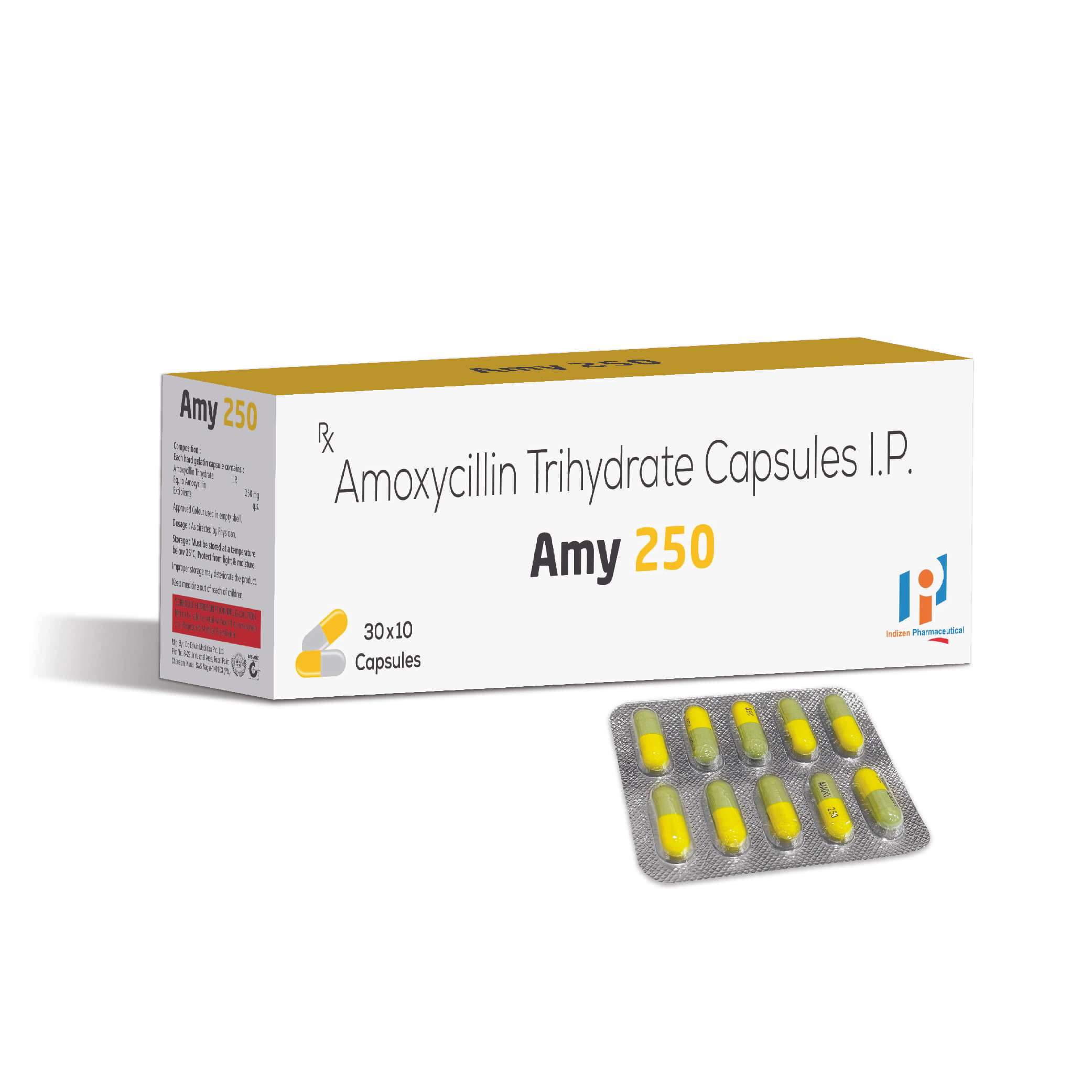 amoxycillin 250 capsule (yellow+grey capsule)