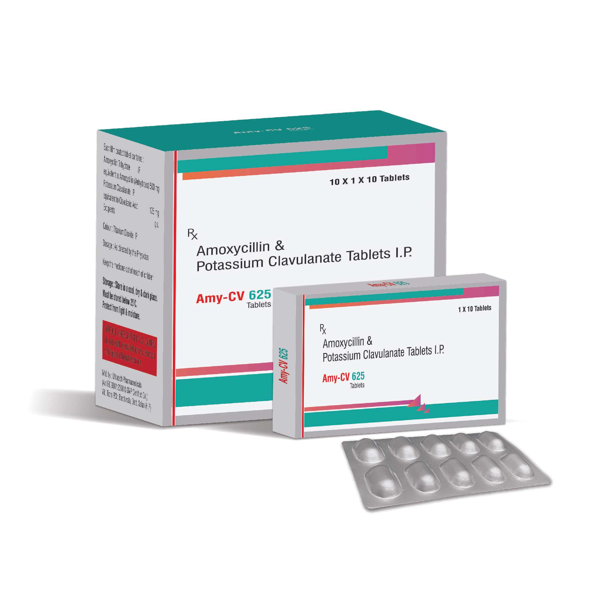 amoxycillin 500 + clavulanate 125 mg tablets
