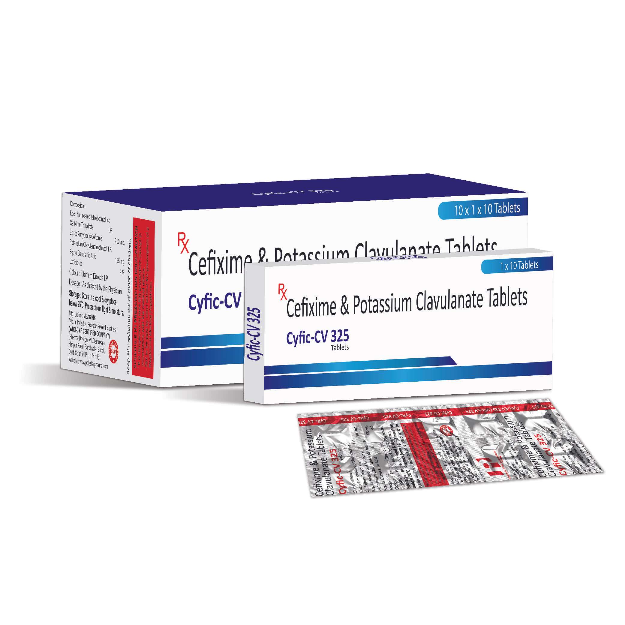cefixime 200 mg + clavulanate 125 mg mono pack