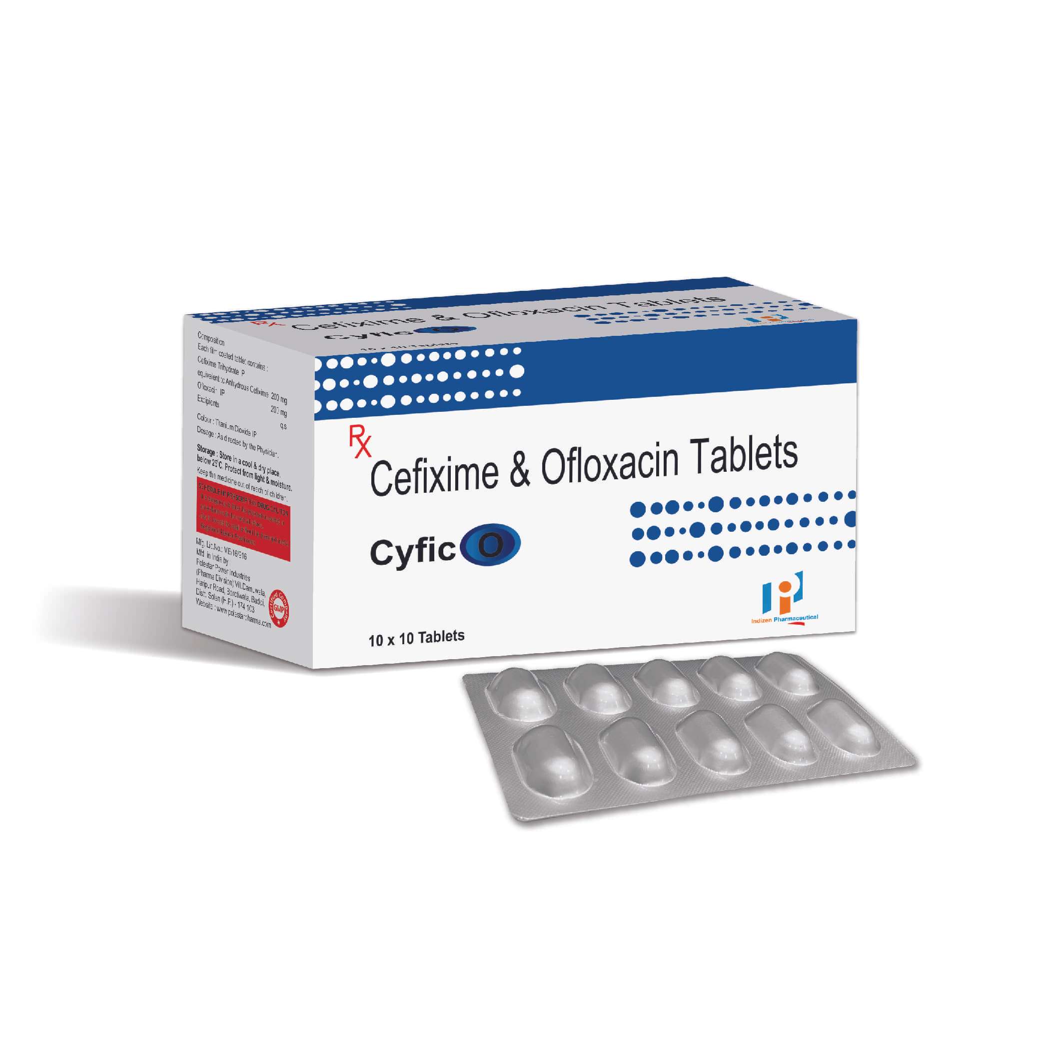 cefixime 200 mg + ofloxacin 200 mg