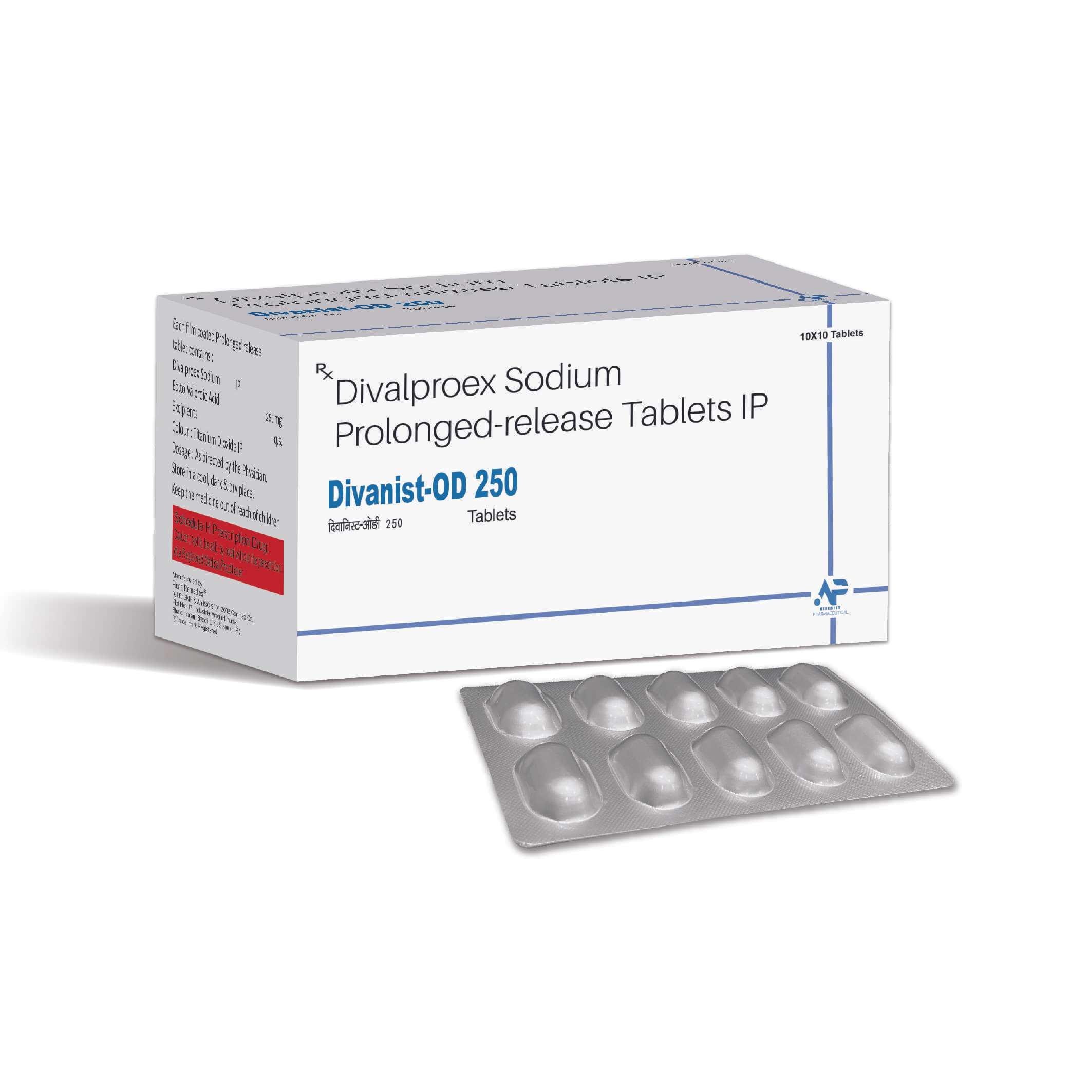 divalproex sodium eq. to valporic acid 250 mg