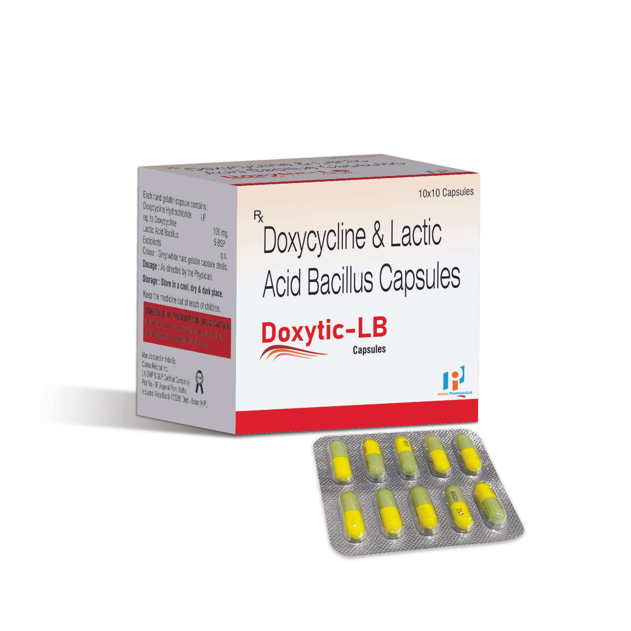 doxycycline 100 mg+ lactic acid bacilus