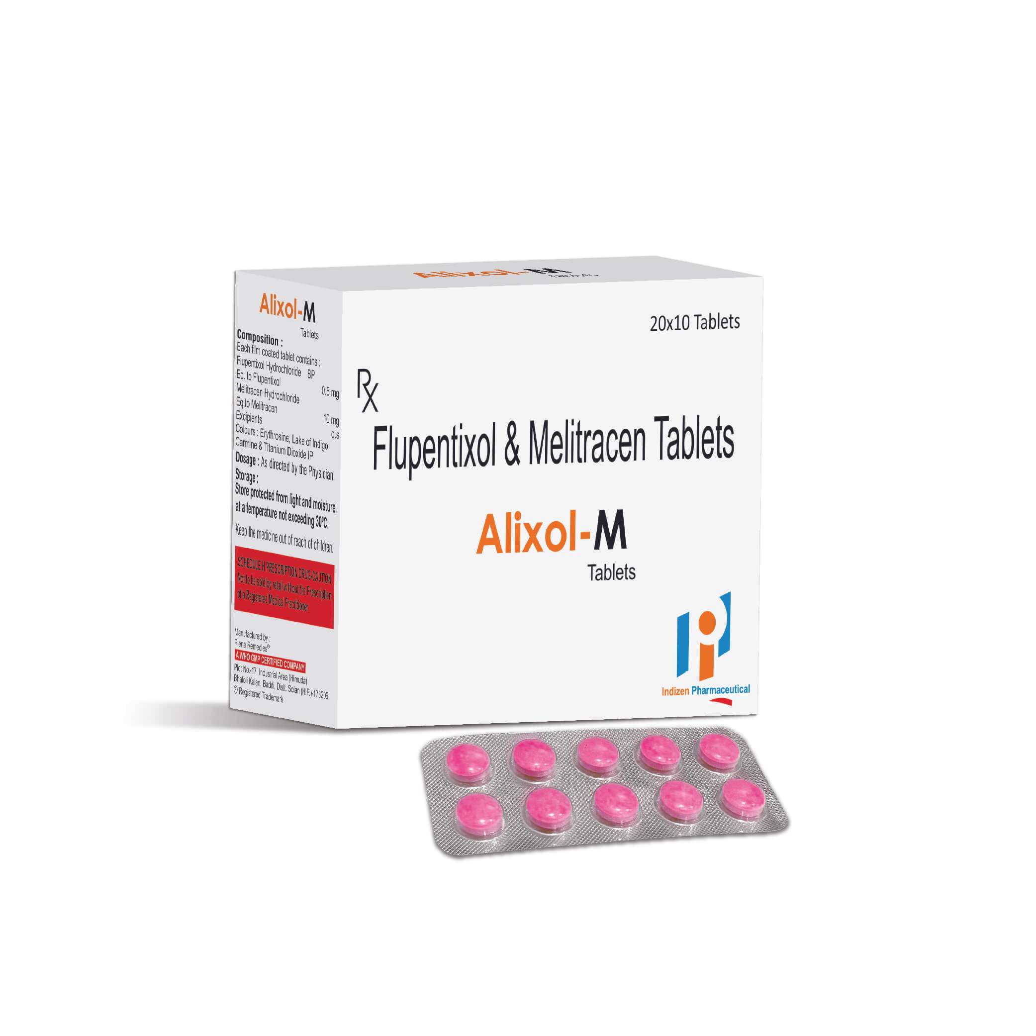 flupentixol 0.5 mg + melitracen hcl. 10 mg